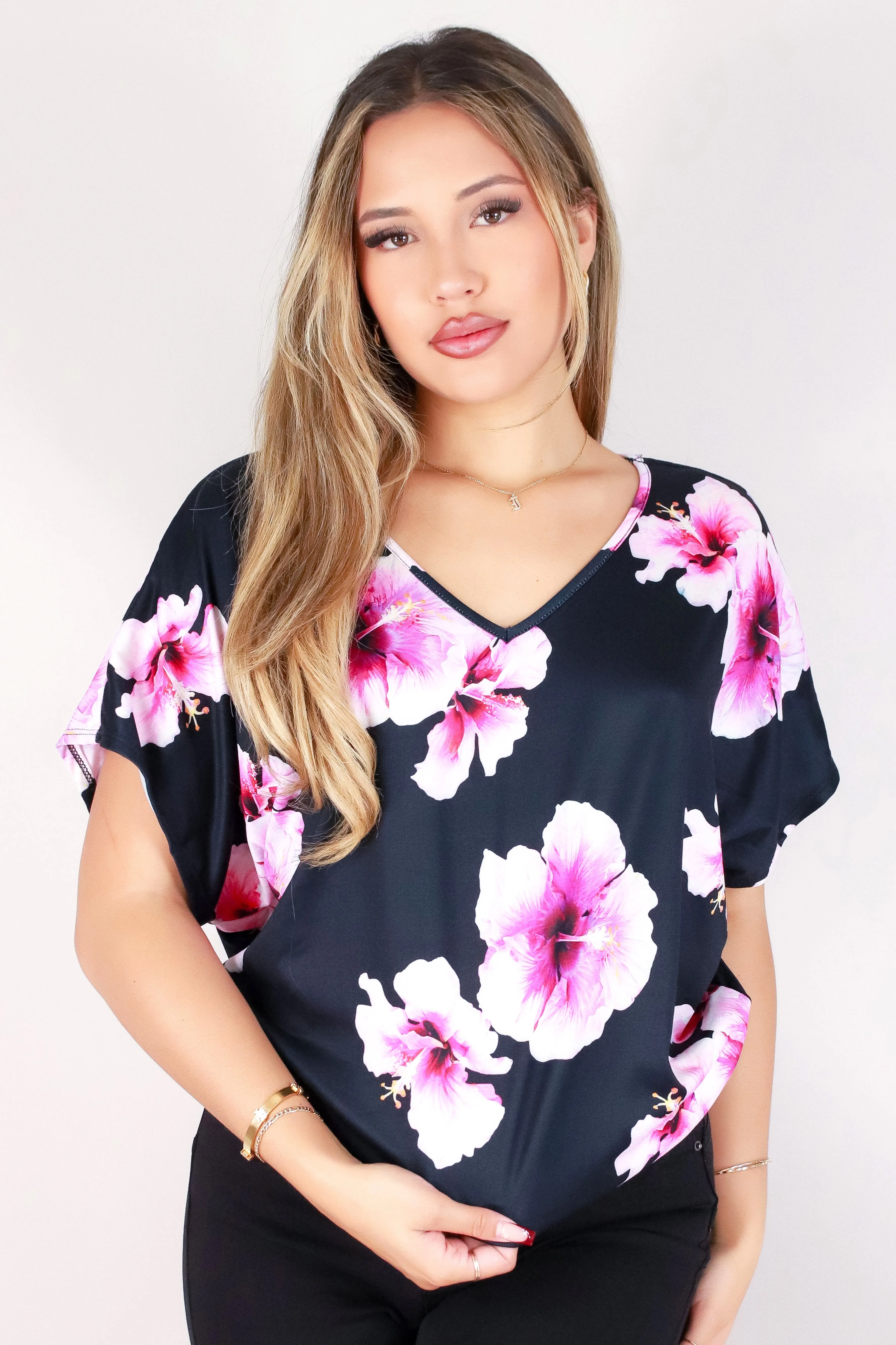HIBISCUS DOLMAN TOP