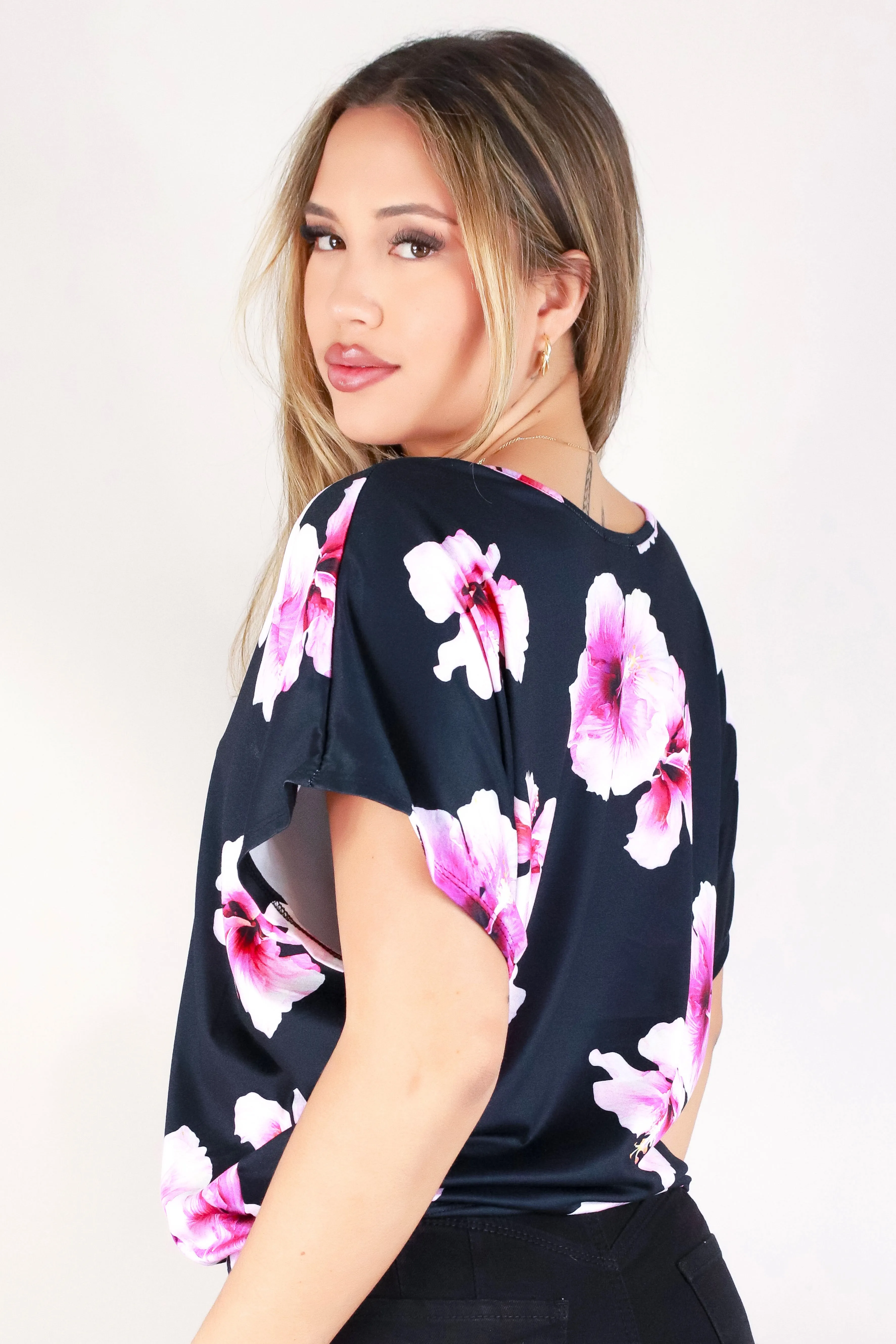 HIBISCUS DOLMAN TOP