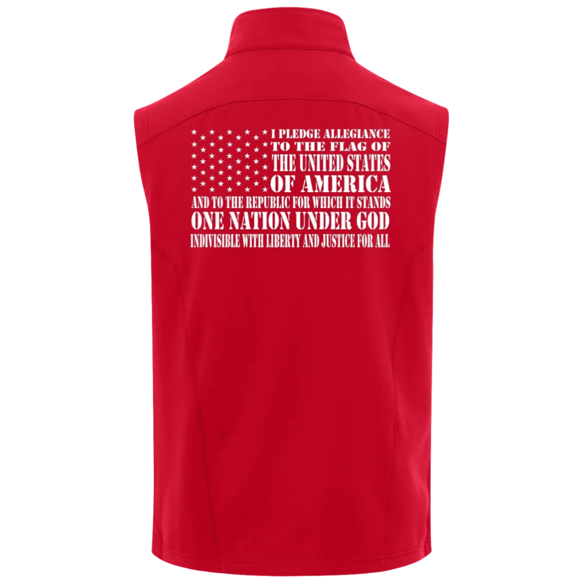 I Pledge Allegiance Fleece Soft Shell Vest