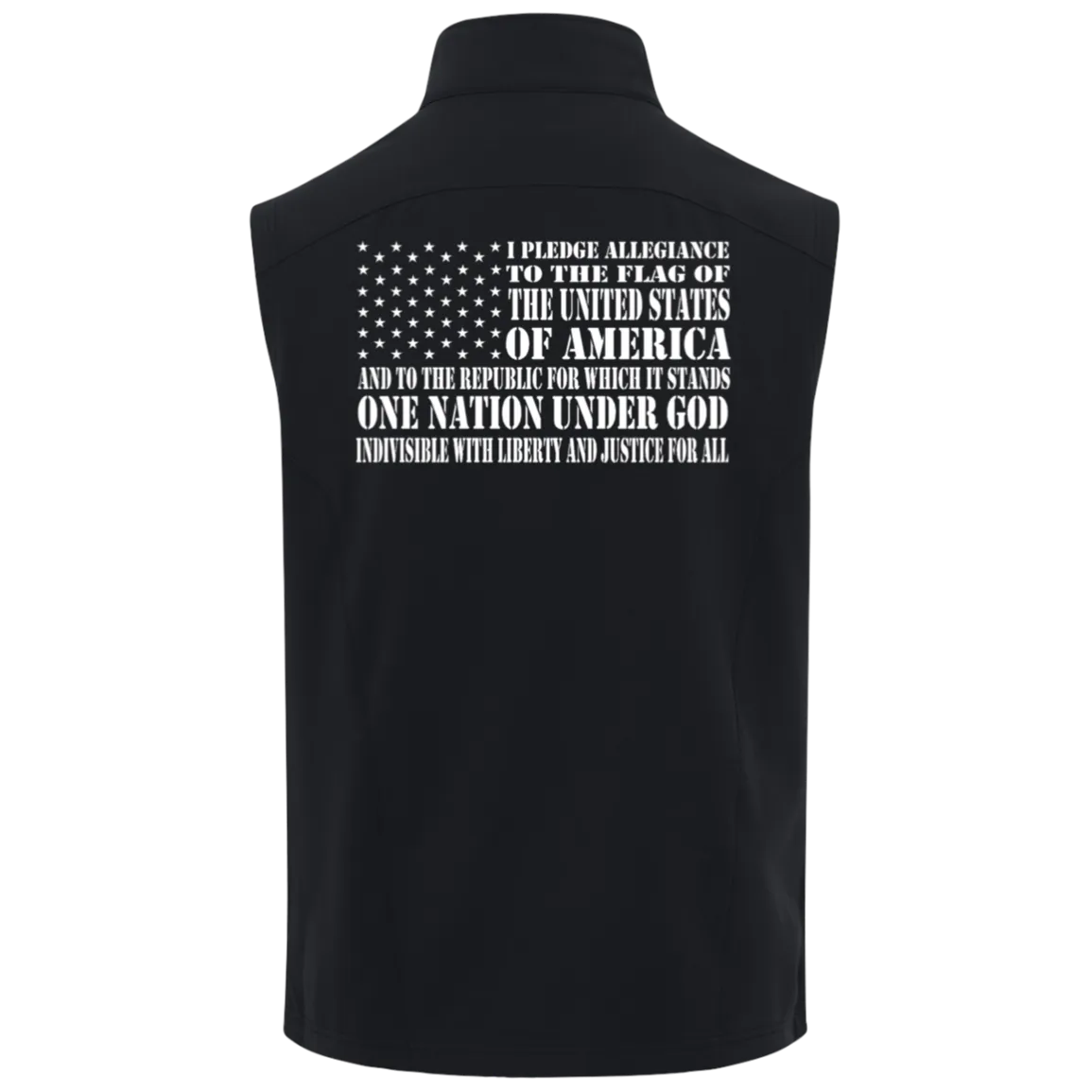 I Pledge Allegiance Fleece Soft Shell Vest