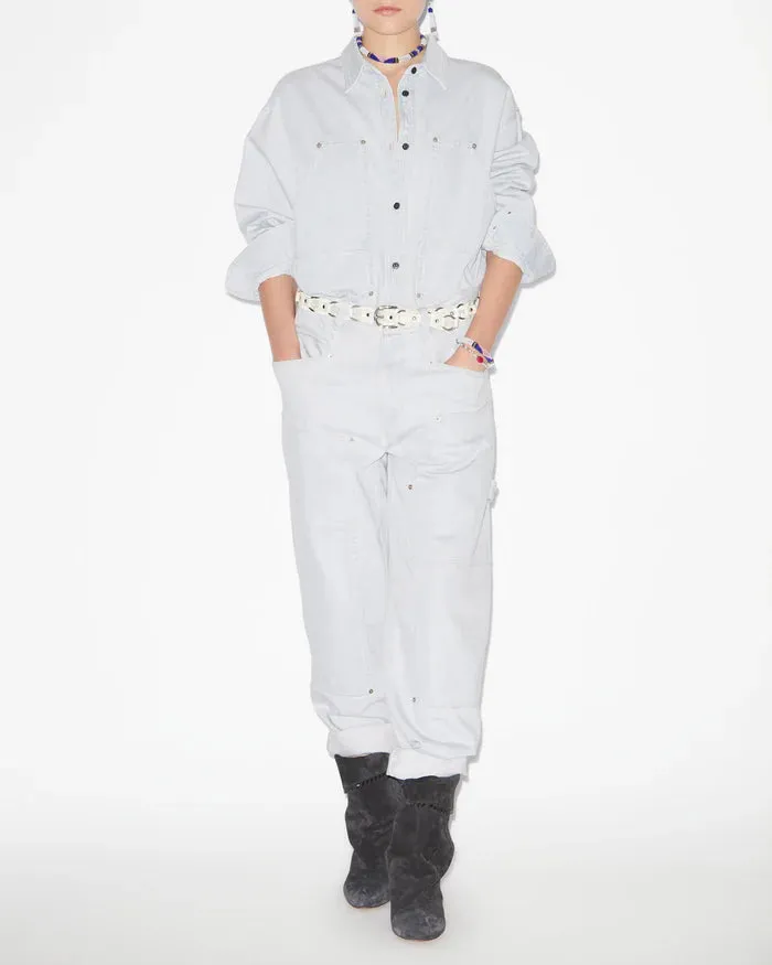 Isabel Marant Okely Jacket in Light Blue