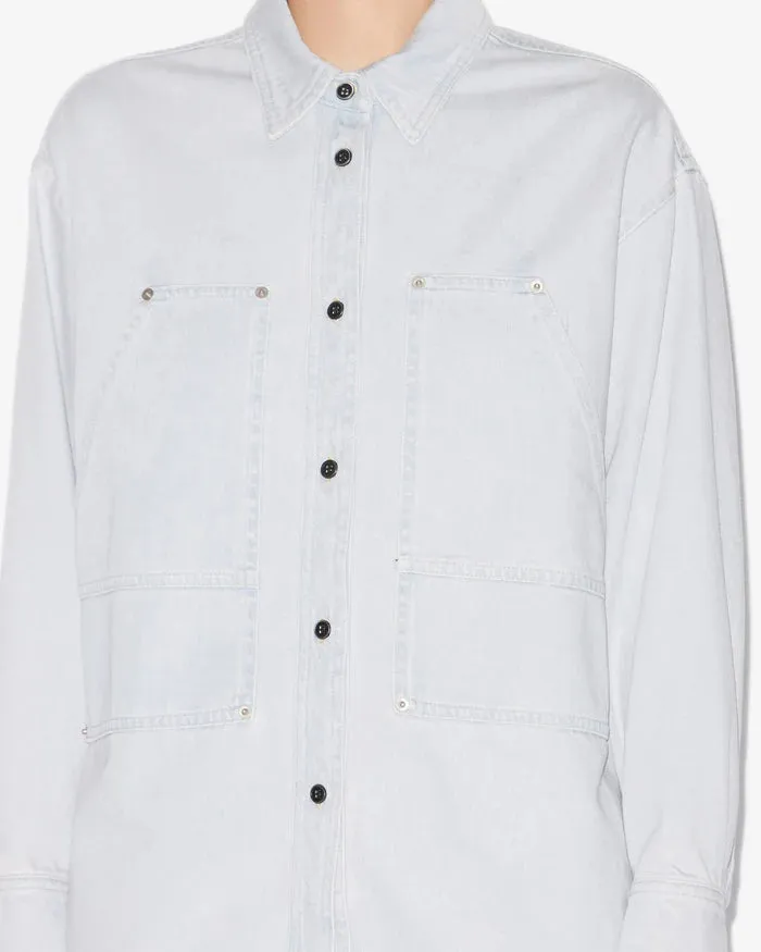 Isabel Marant Okely Jacket in Light Blue