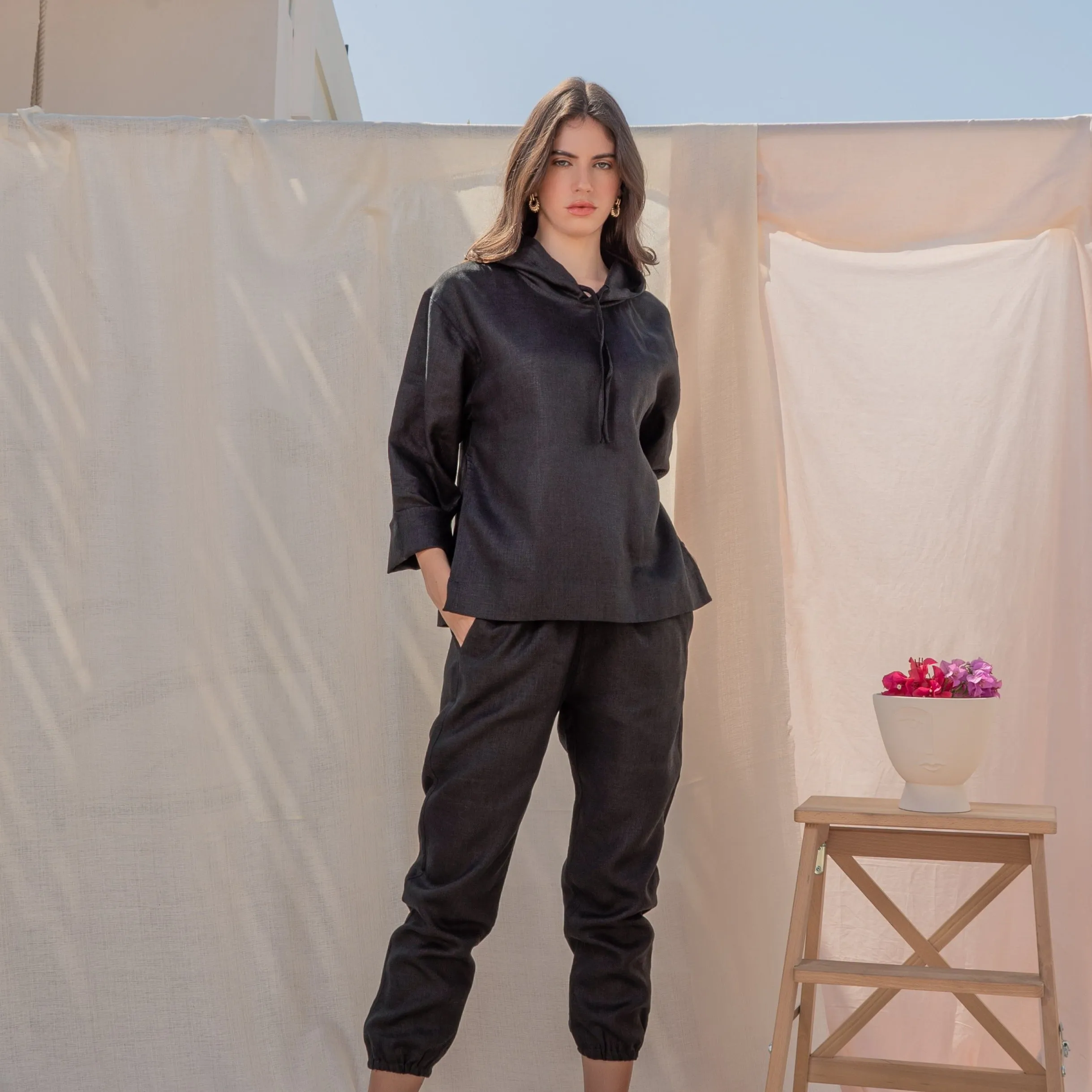 IZA TWO PIECE LINEN SET