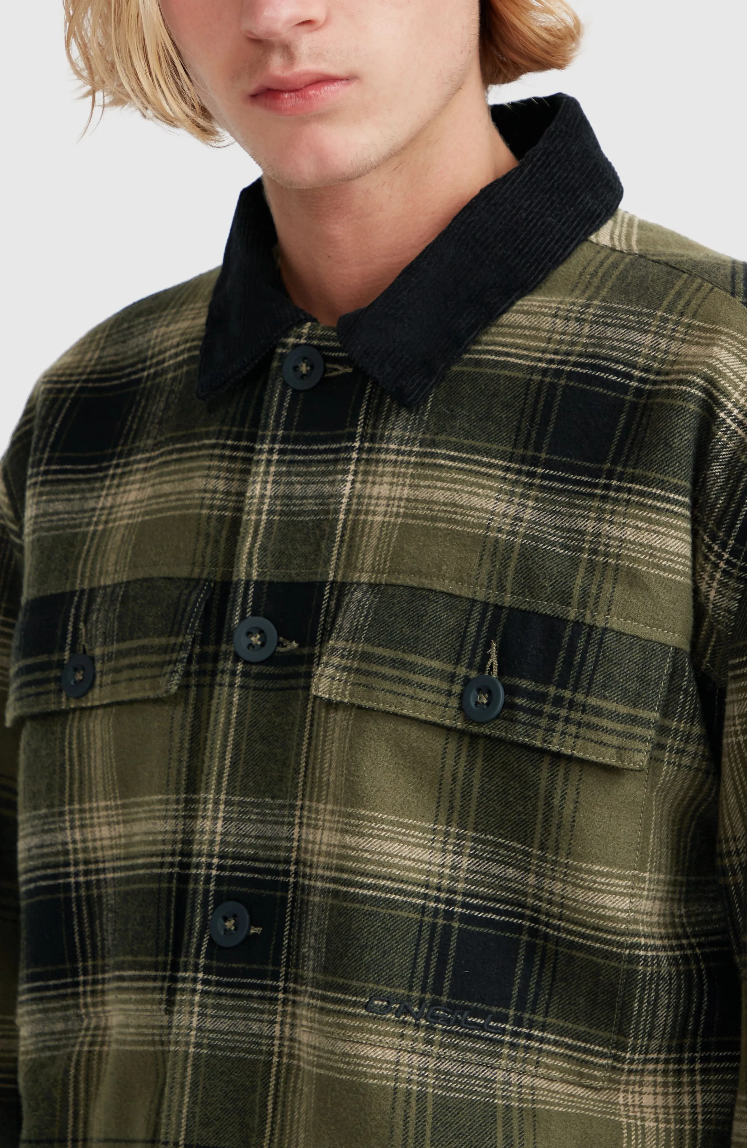 Jacke mit Fleecefutter | Green Check Small