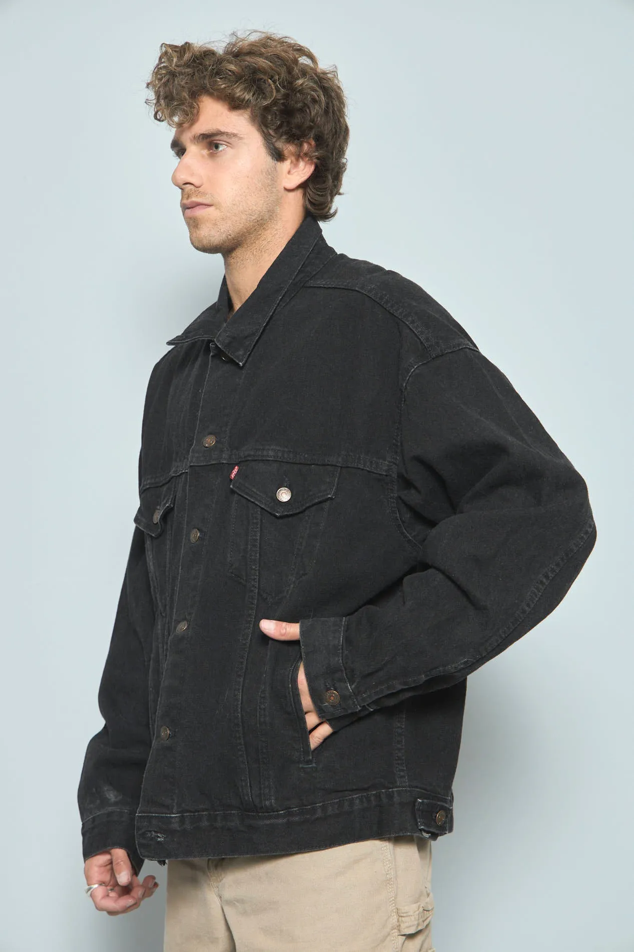Jacket Negro Levis Talla Xl