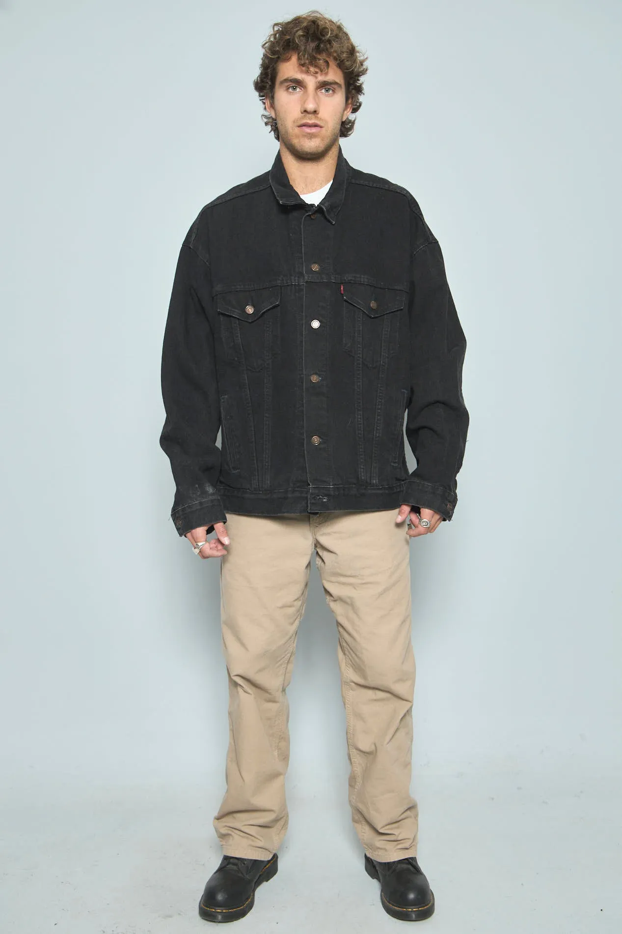 Jacket Negro Levis Talla Xl