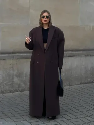 Jaylene - lange zweireihige Winterjacke