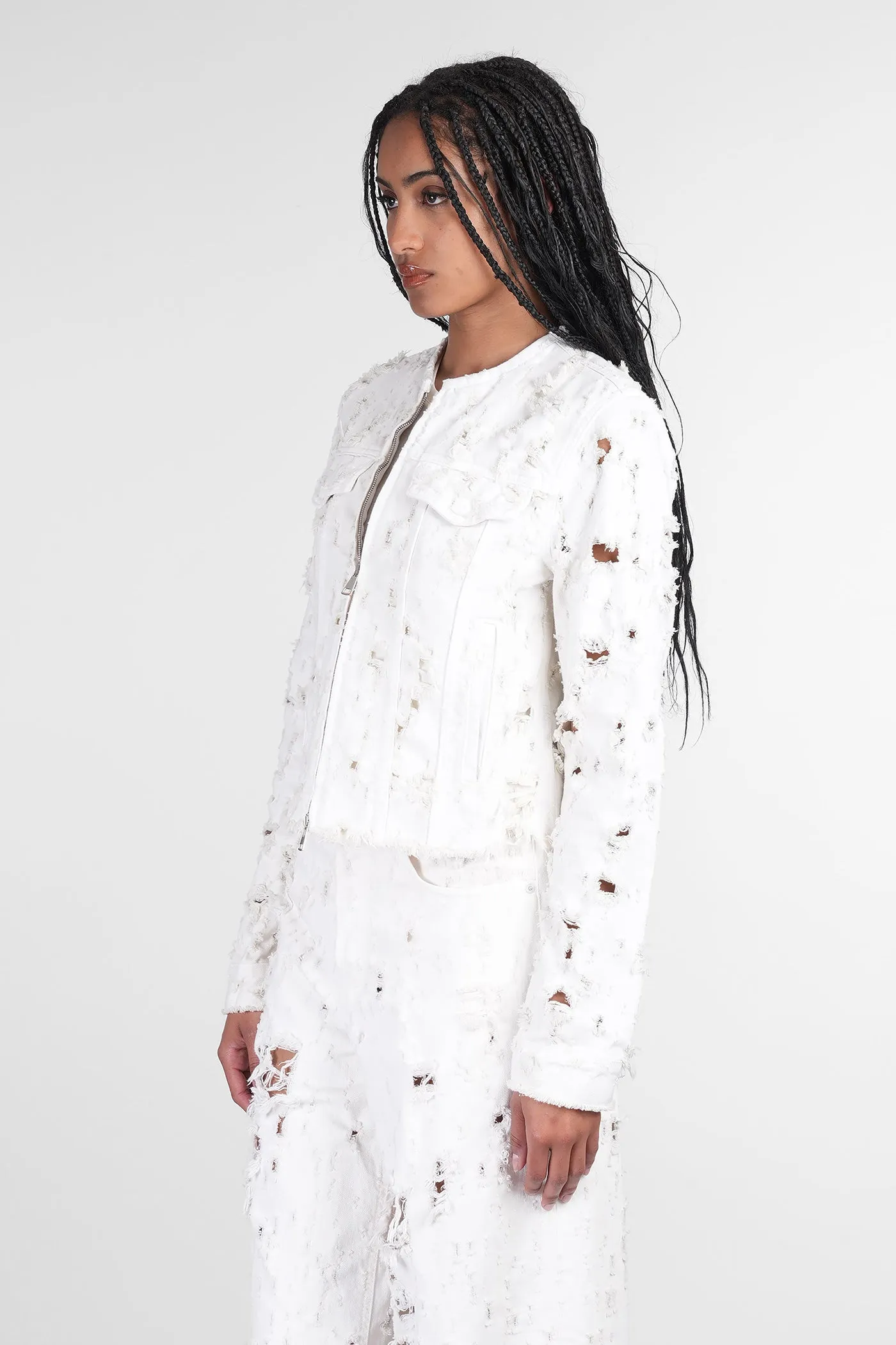 Jena Denim Jackets in beige cotton