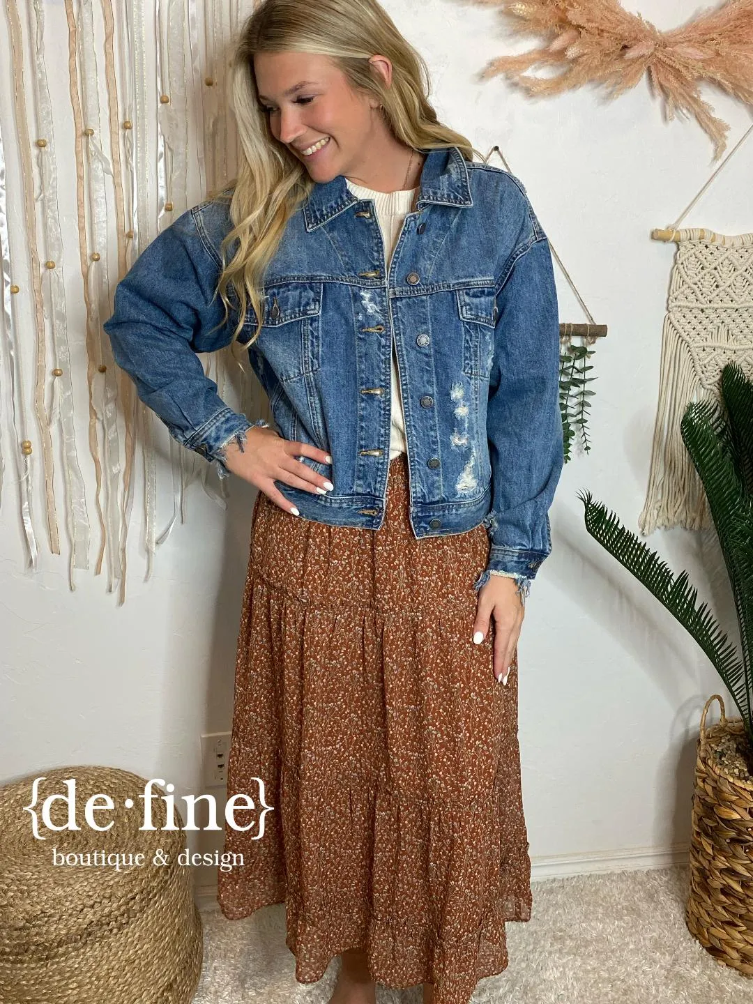 Judy Blue Distressed Denim Jacket