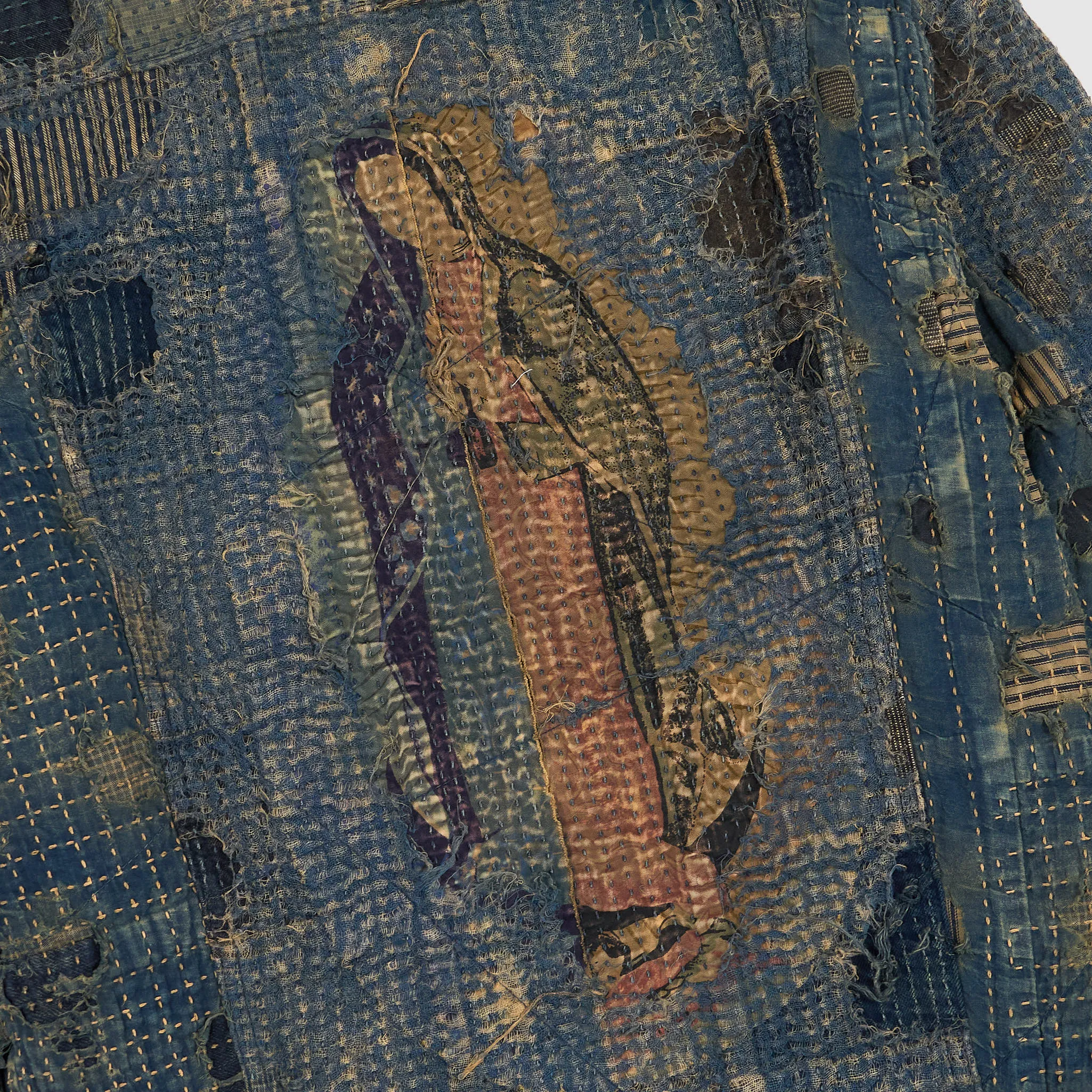 Kapital Distressed Patchwork Boro Work Jacket