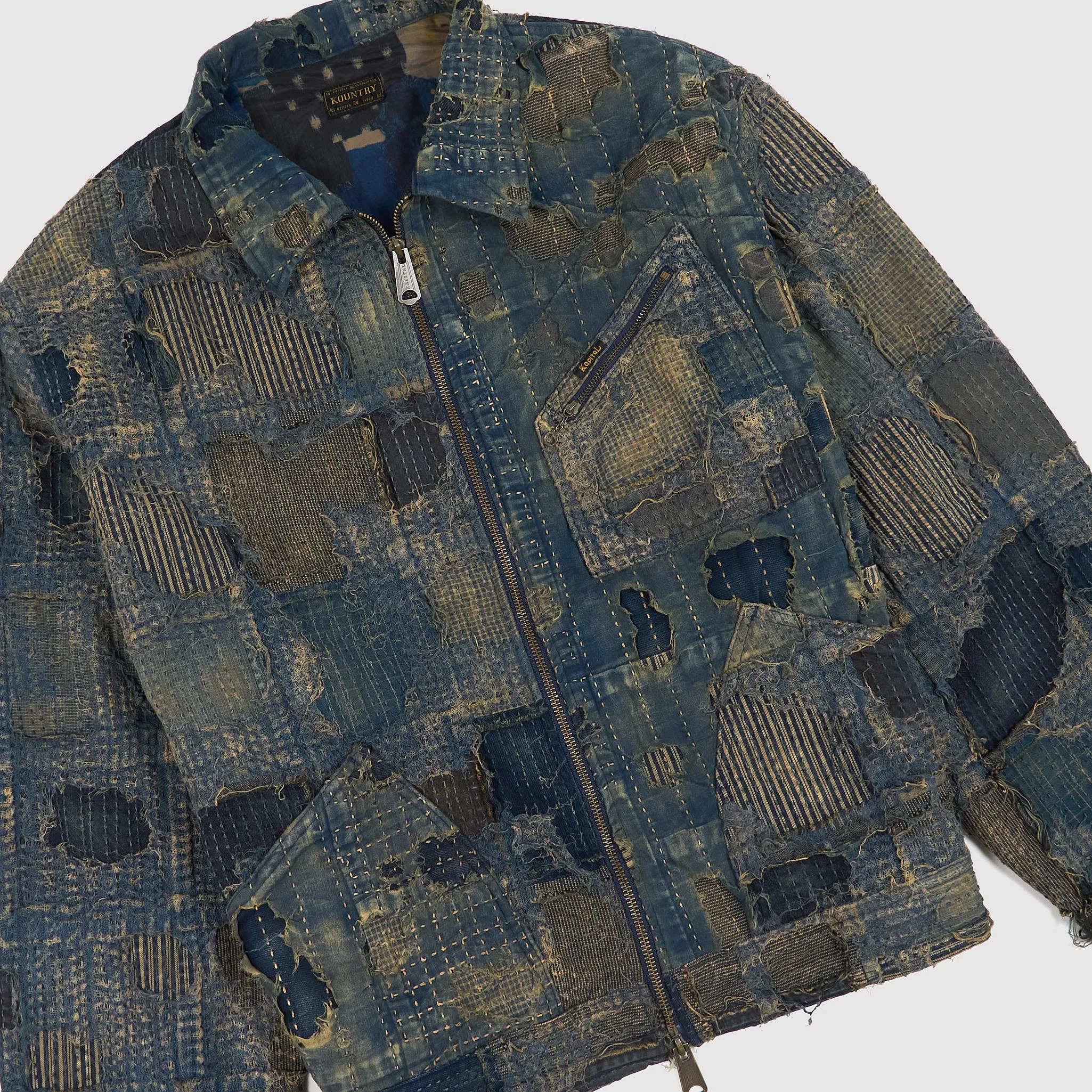 Kapital Distressed Patchwork Boro Work Jacket
