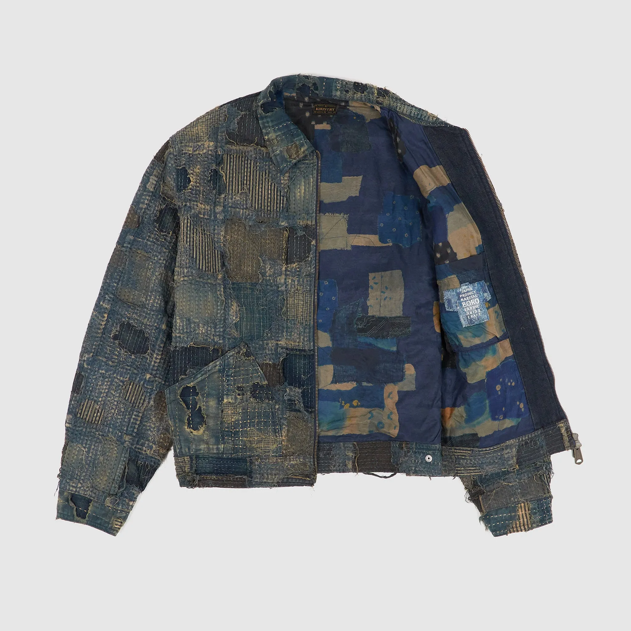 Kapital Distressed Patchwork Boro Work Jacket