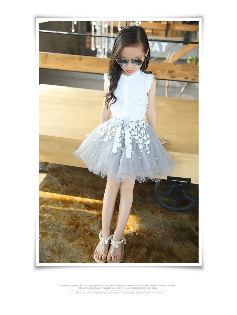 Lace applique Top   Tutu