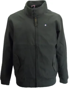 Lambretta Khaki Green Showerproof Harrington Jacket