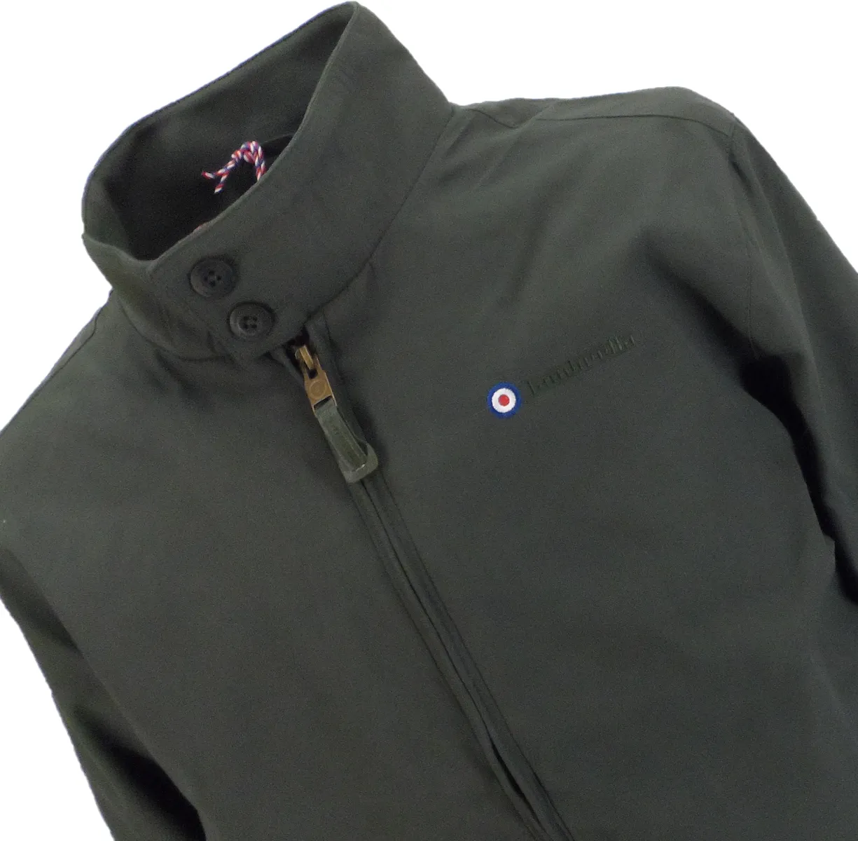 Lambretta Khaki Green Showerproof Harrington Jacket