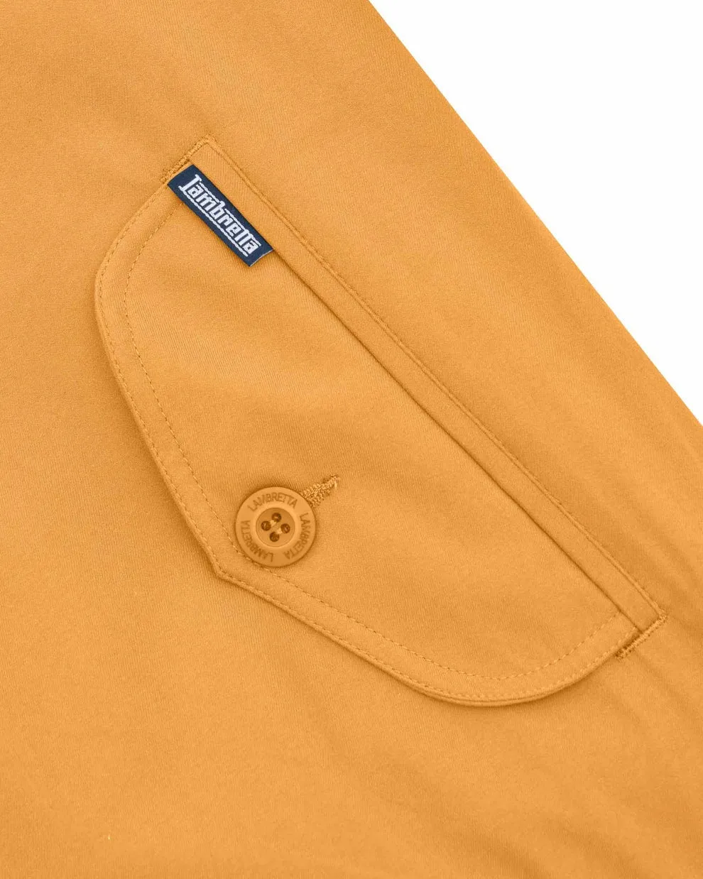 Lambretta Mustard Yellow Showerproof Harrington Jacket