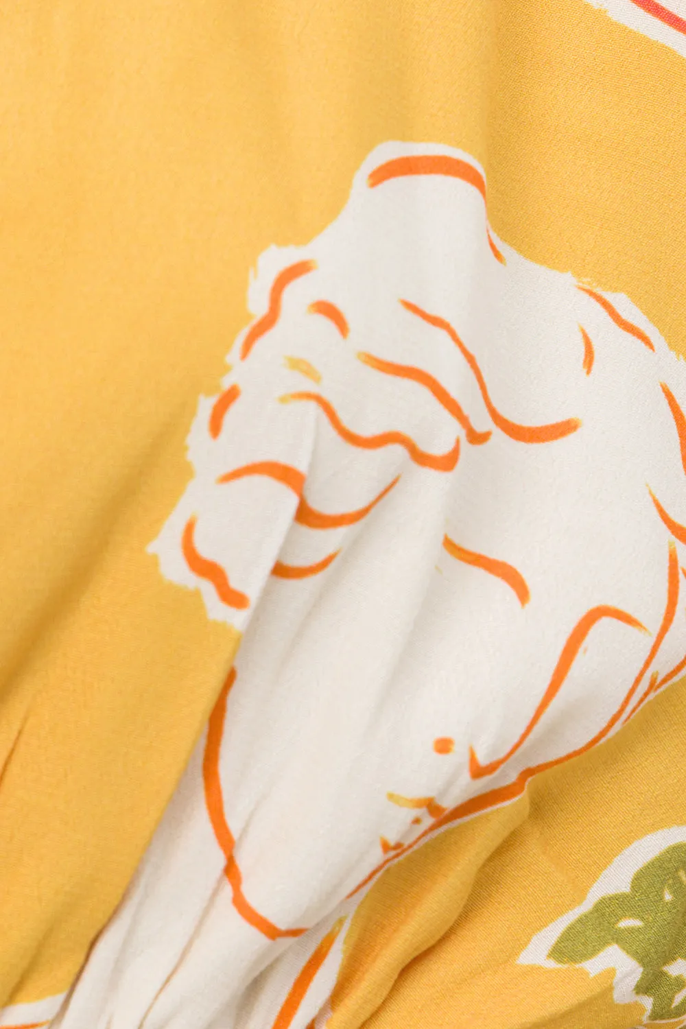 Leonie Wrap Top - Ciao Yellow