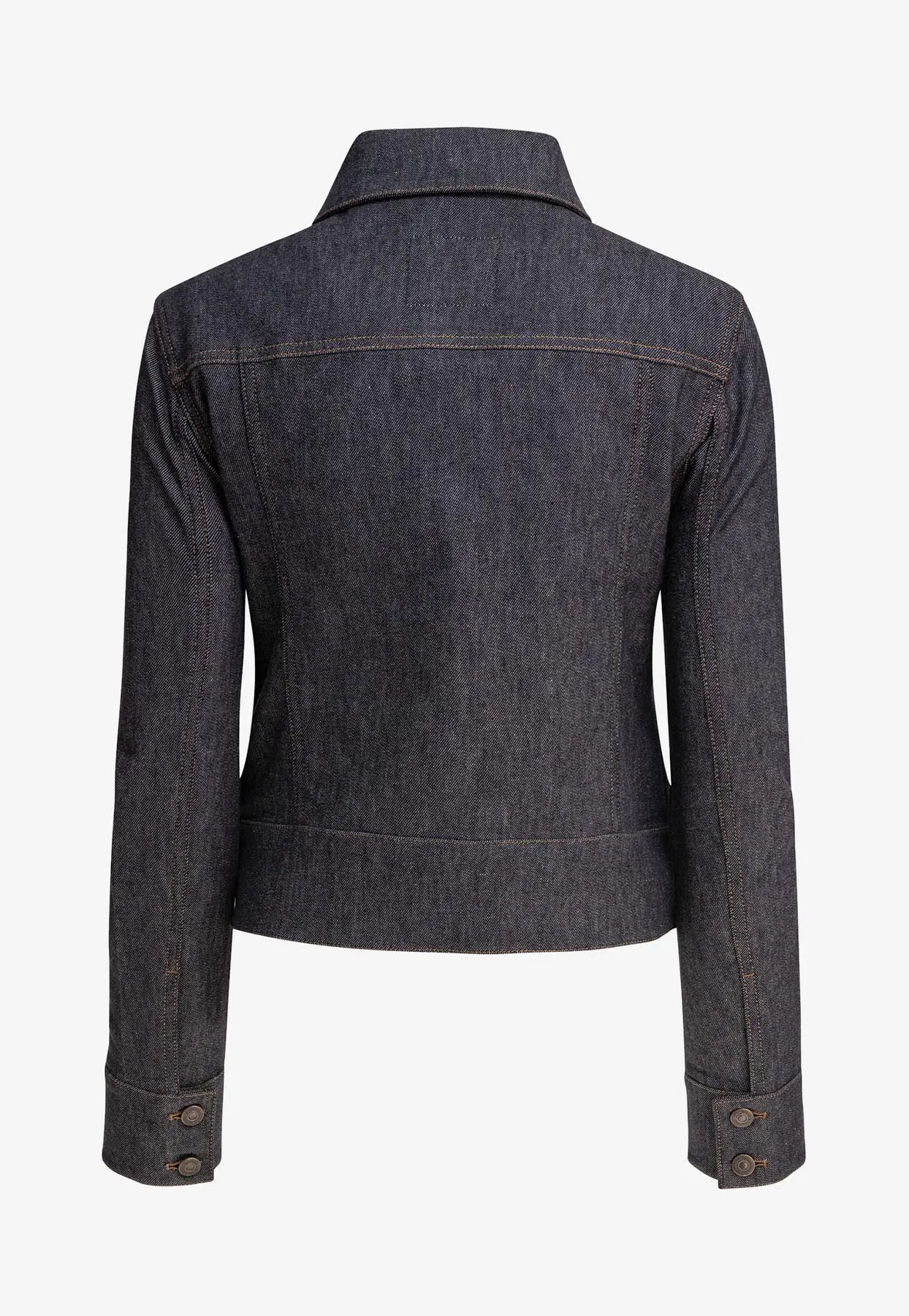 Logo Embroidered Denim Jacket