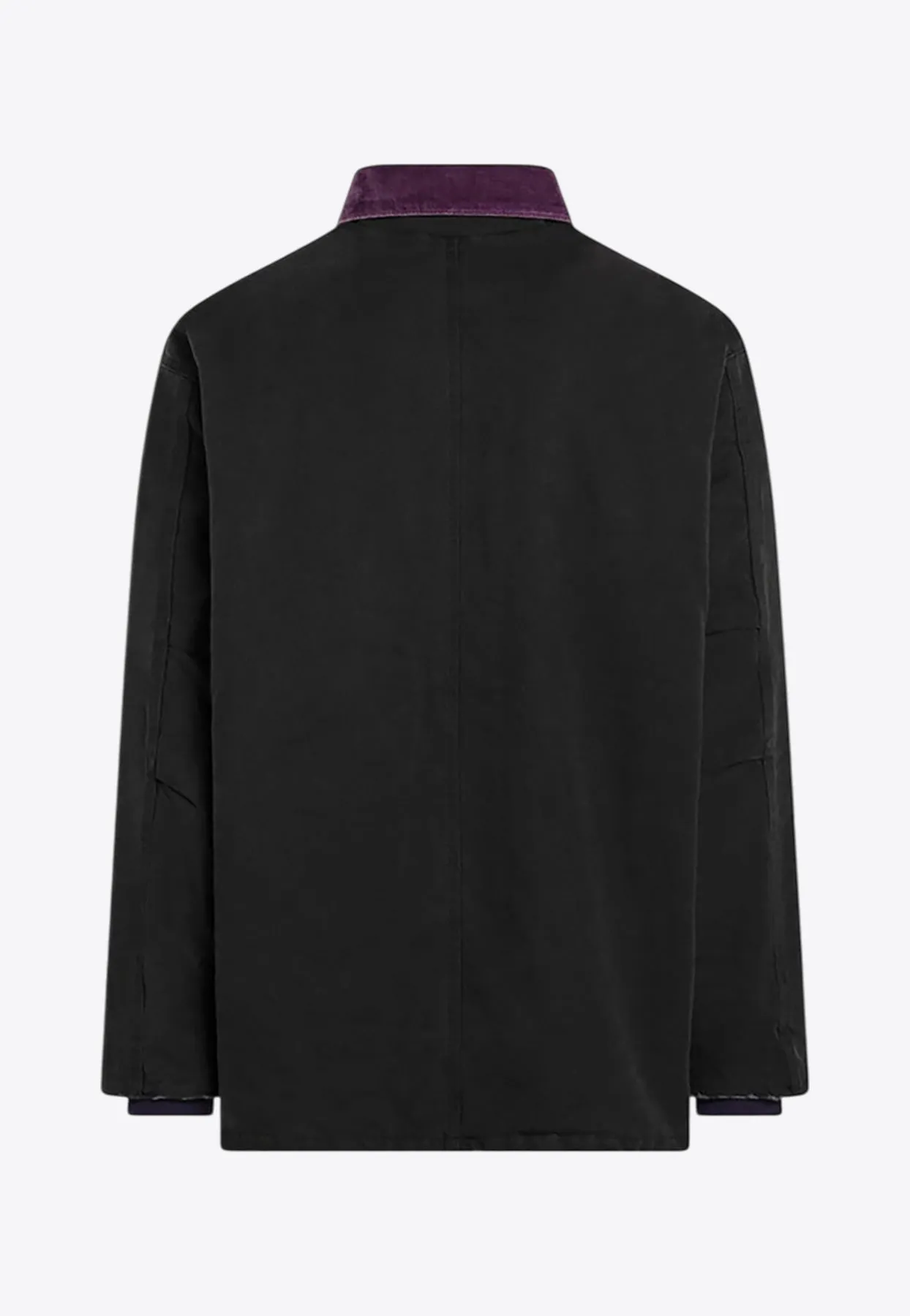 Logo Embroidered Jumberjack Shirt Jacket