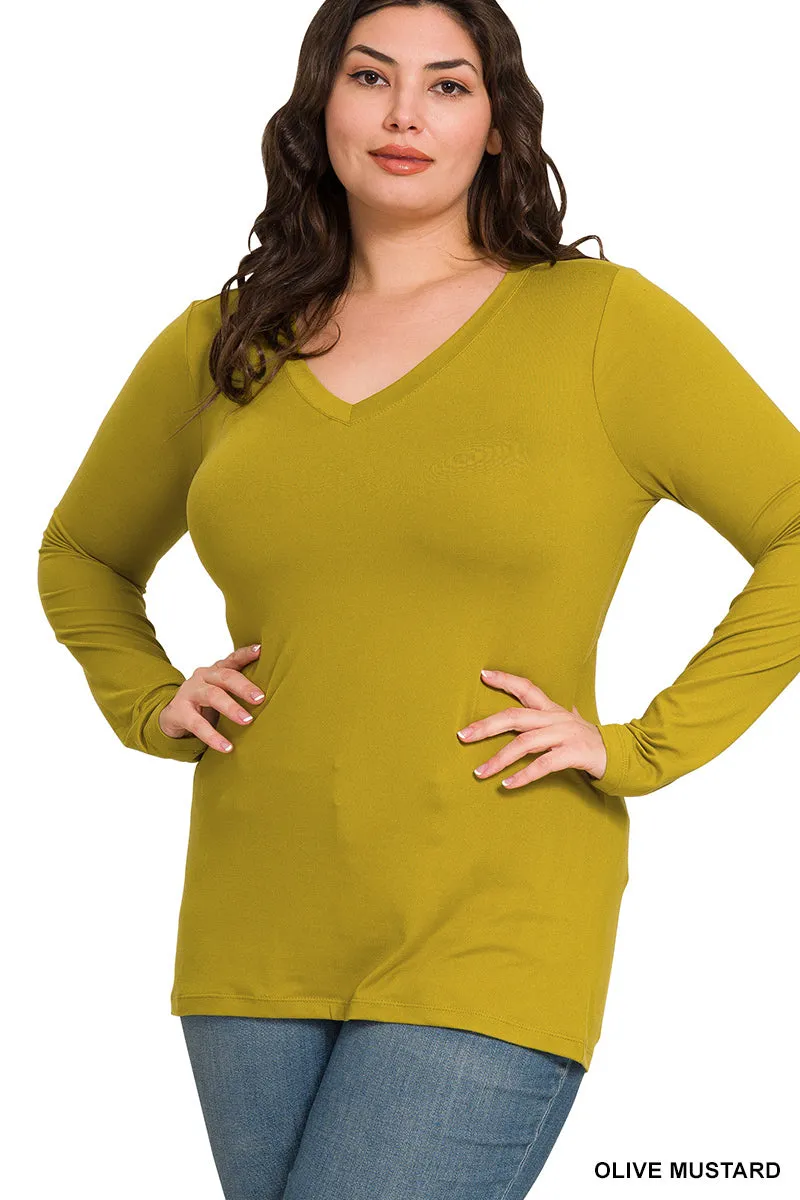 Long Sleeve V-Neck Tee
