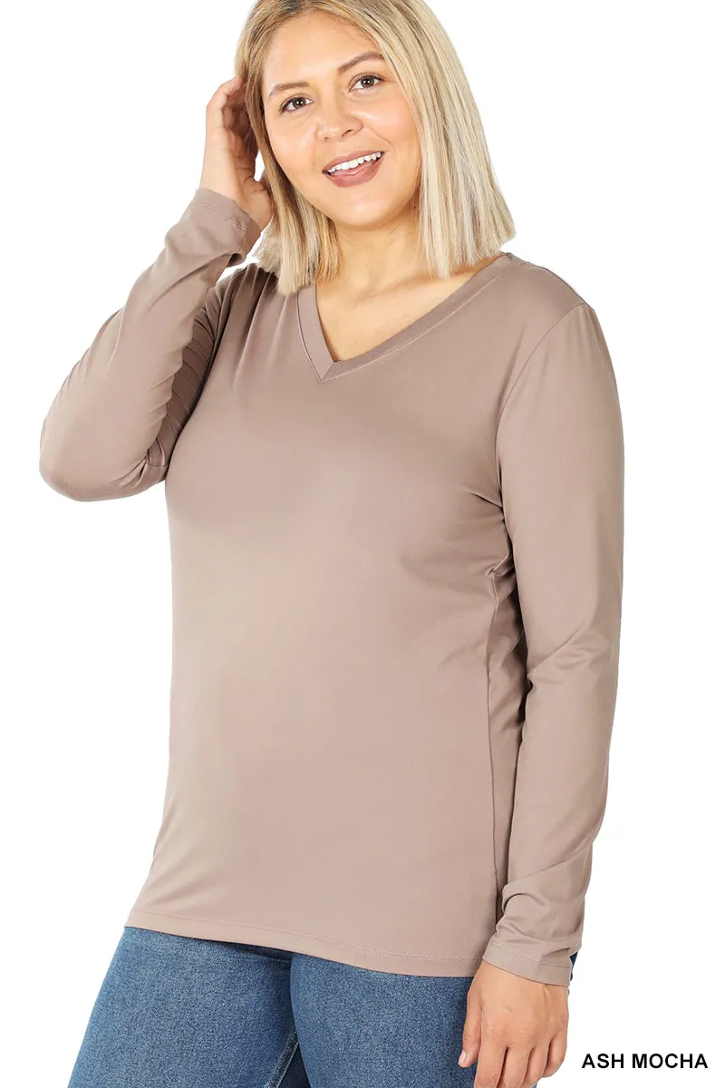Long Sleeve V-Neck Tee