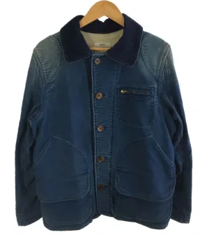 [M] Visvim 13AW Minie Hunting Jacket Moleskin Dmgd Indigo