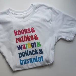 MALE ARTIST MATES - (NO NECK LOGO) Short Sleeve Adult Tee