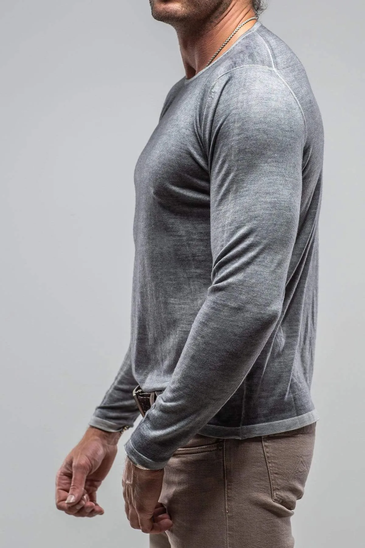 Matteo Cashmere Sweater in Grey