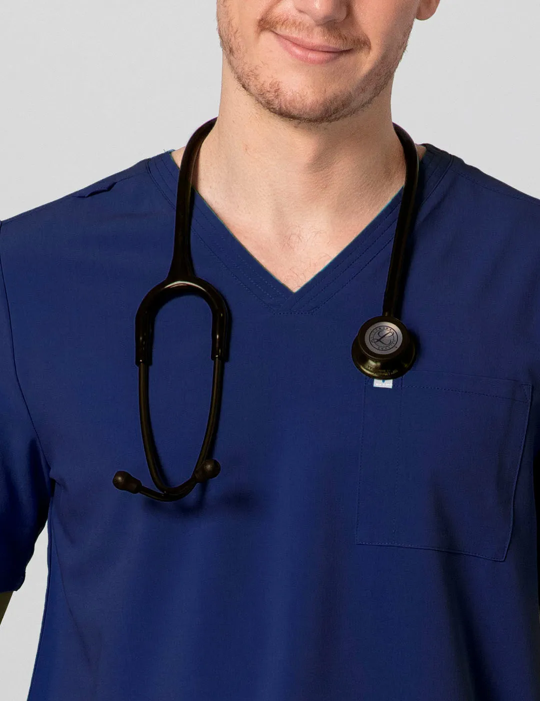 Men's Essential Scrub Top - Navy