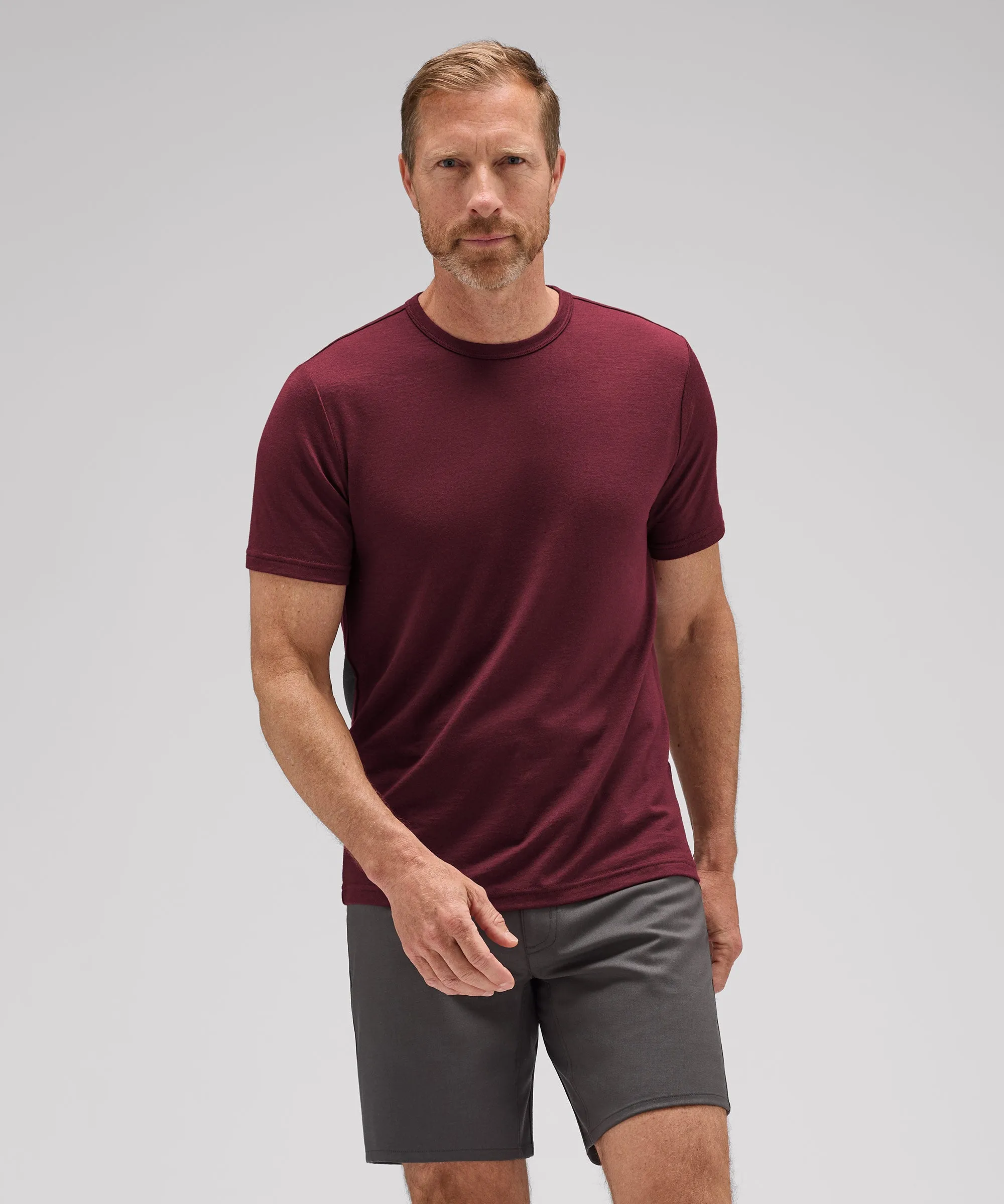 Men's Merino Crew Neck T-Shirt