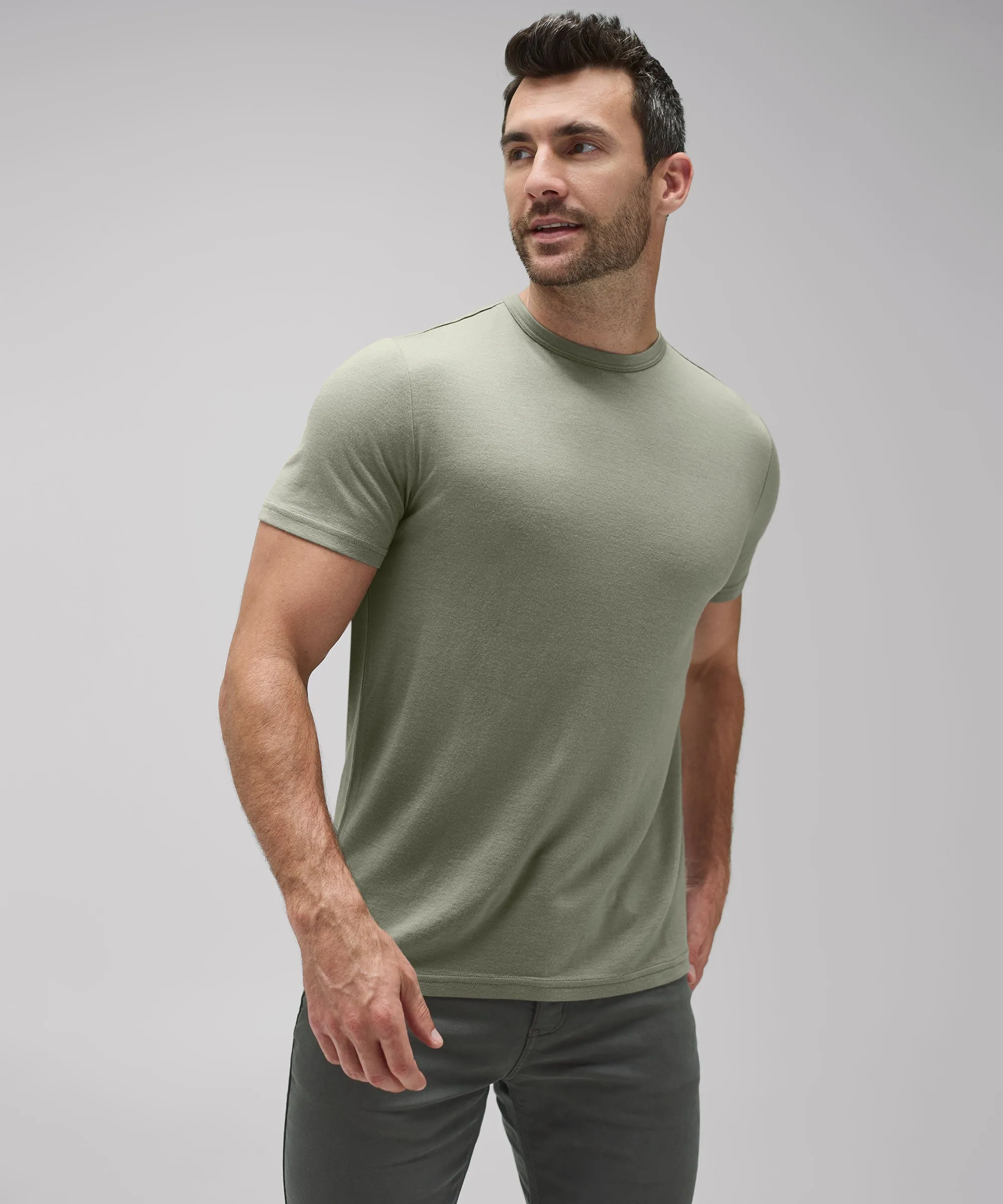 Men's Merino Crew Neck T-Shirt
