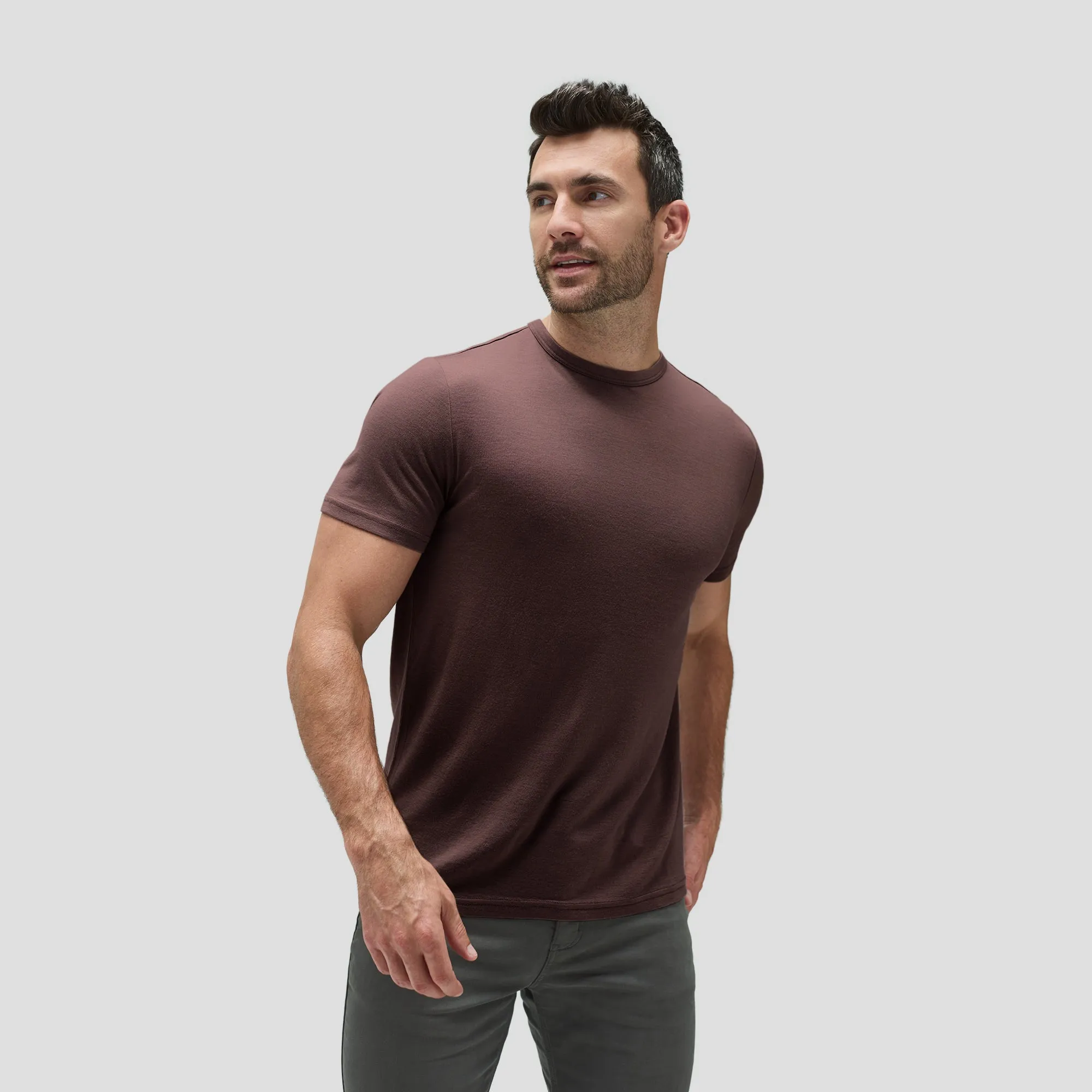 Men's Merino Crew Neck T-Shirt