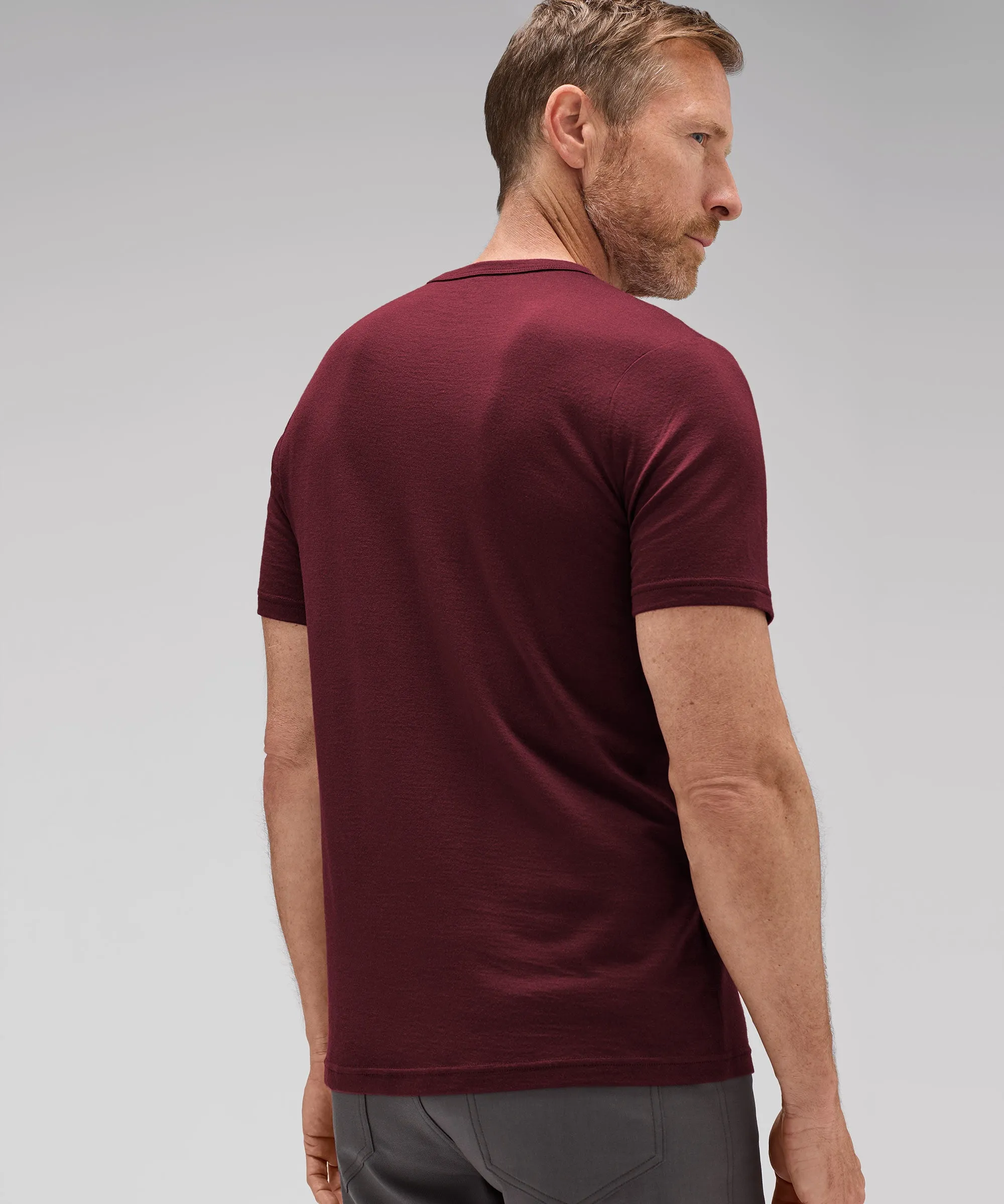 Men's Merino Crew Neck T-Shirt