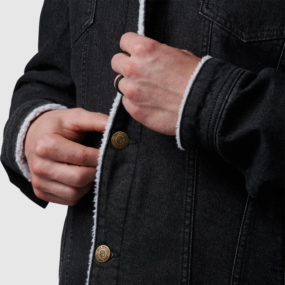 Men's Pioneer Jacket w/ Flag (Black)
