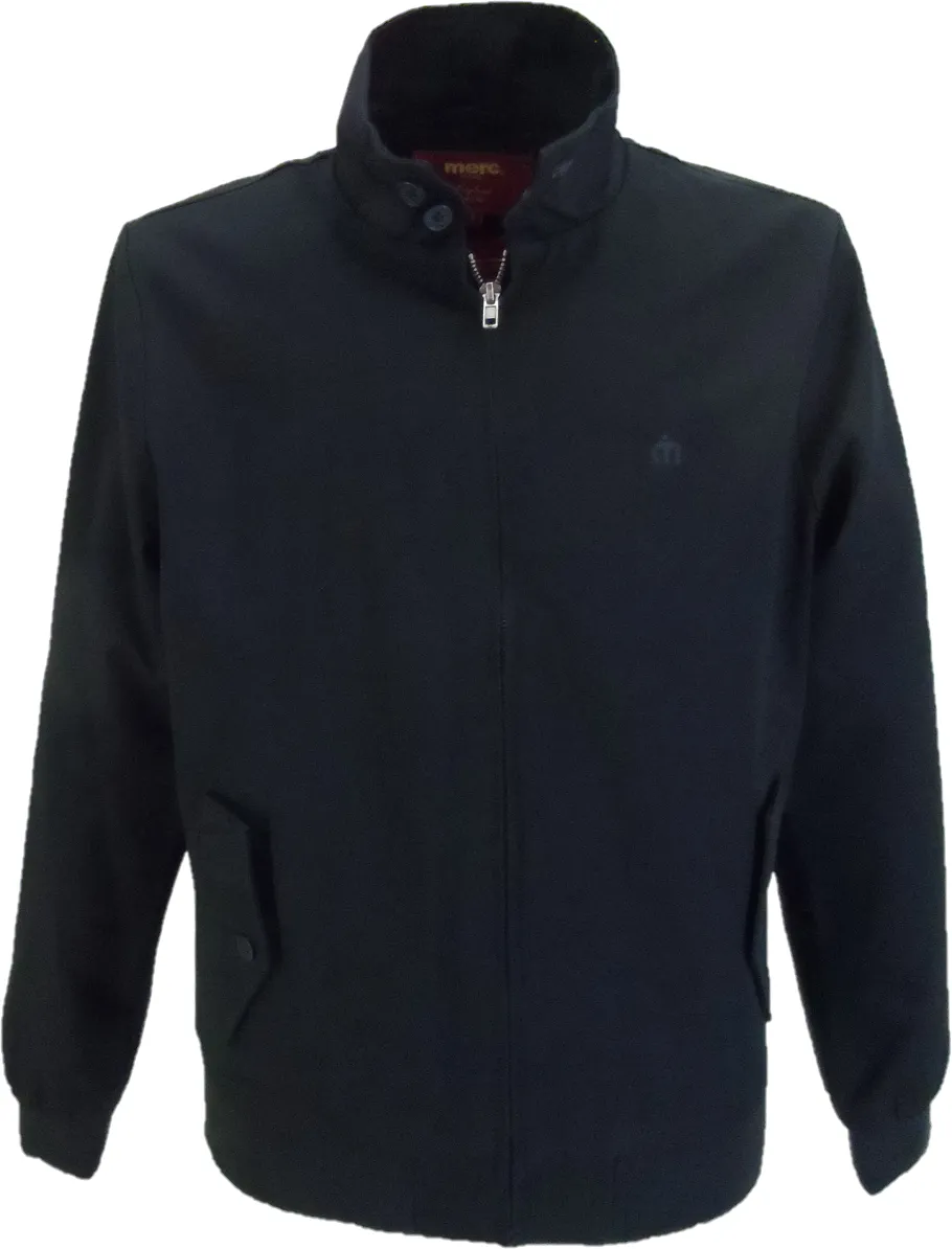 Merc Mens Navy Harrington Jacket