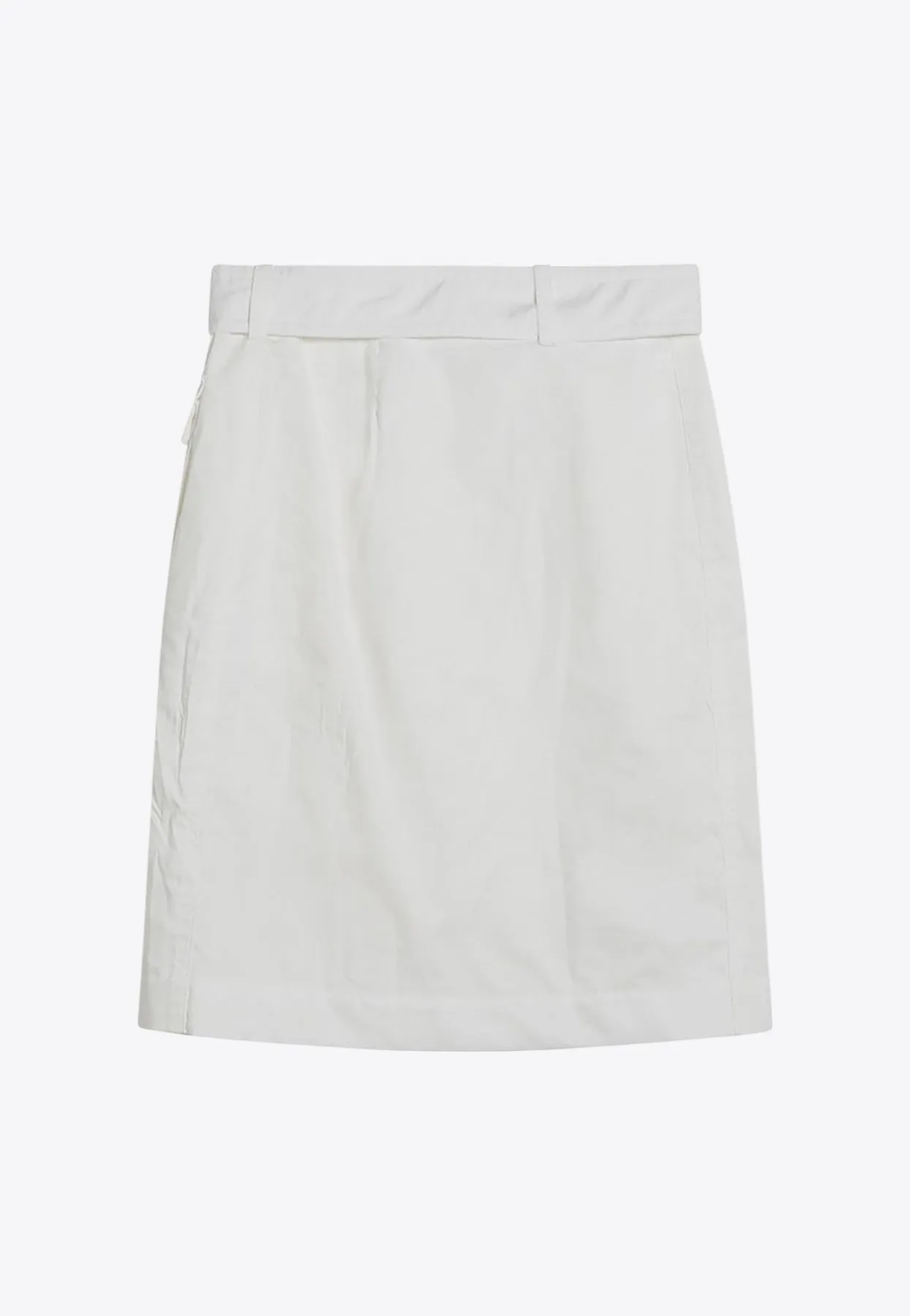 Mini Wrap Skirt in Cotton Blend