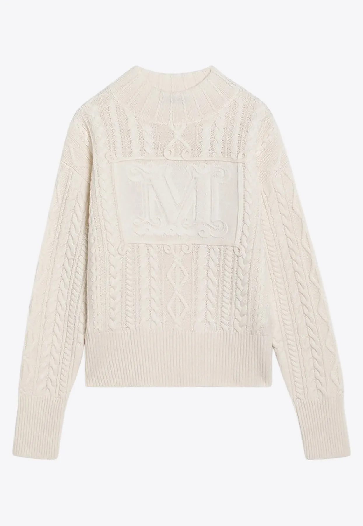 Miranda Cable Knit Wool and Cashmere Sweater