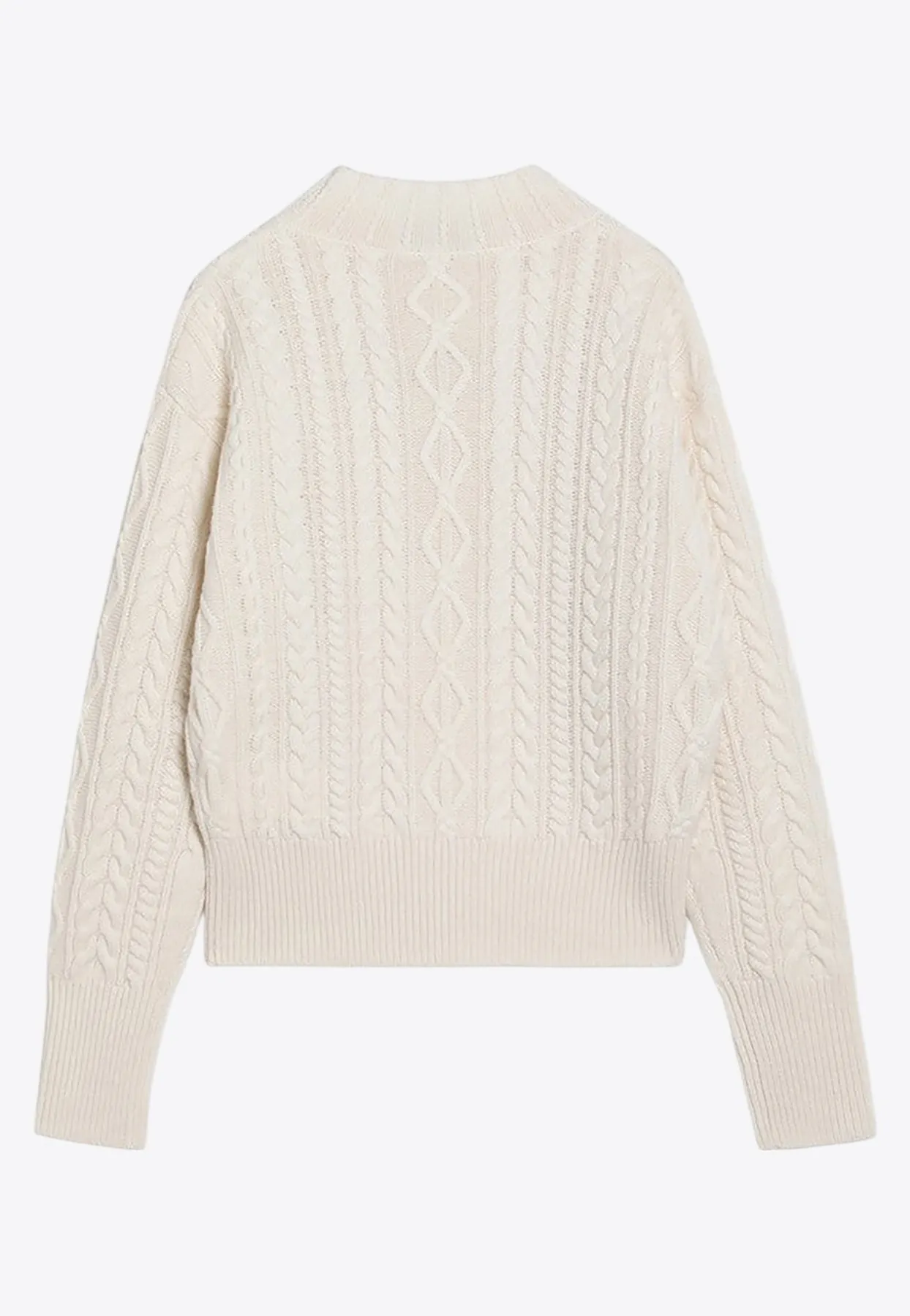 Miranda Cable Knit Wool and Cashmere Sweater