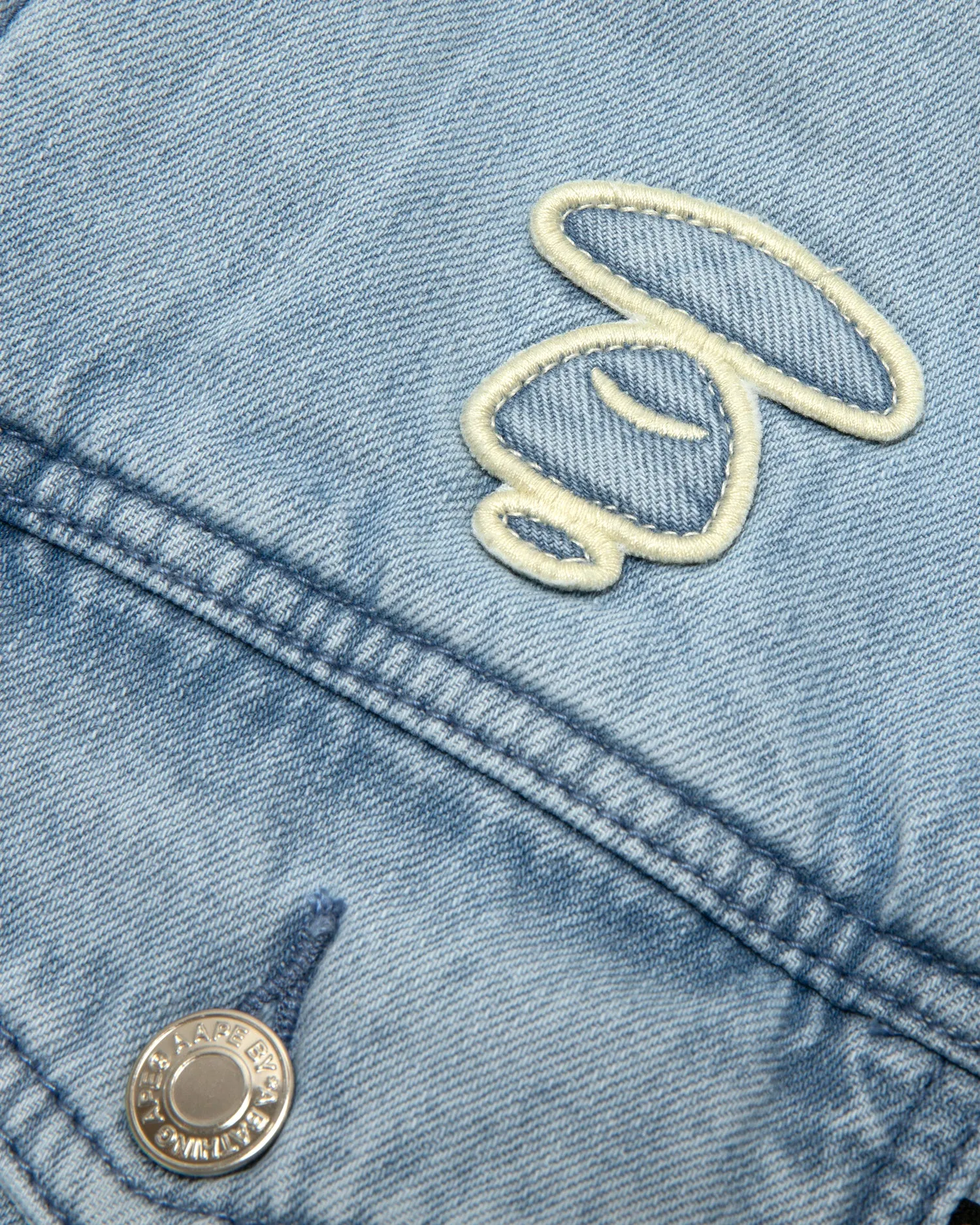 Moonface logo denim jacket
