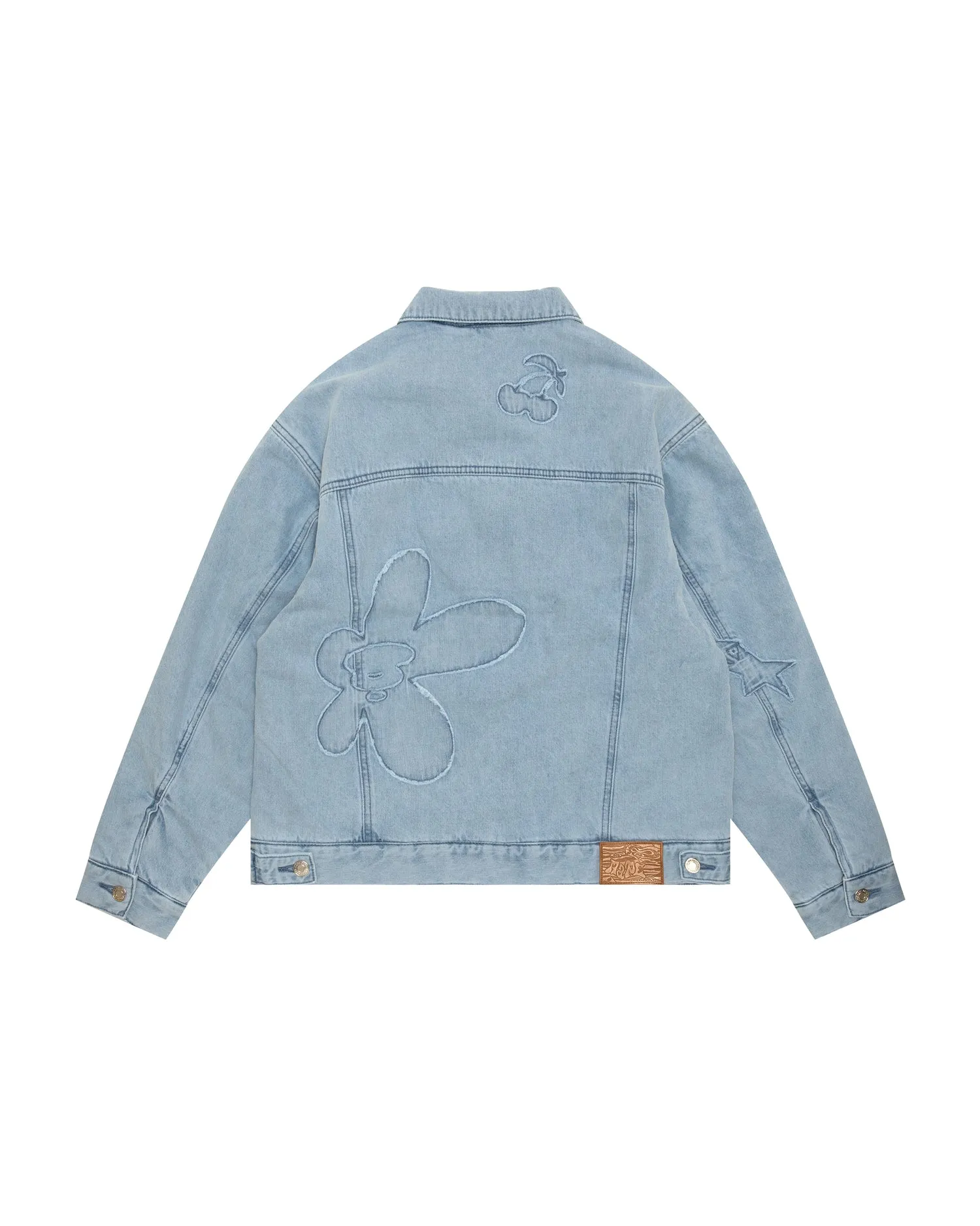 Moonface logo denim jacket