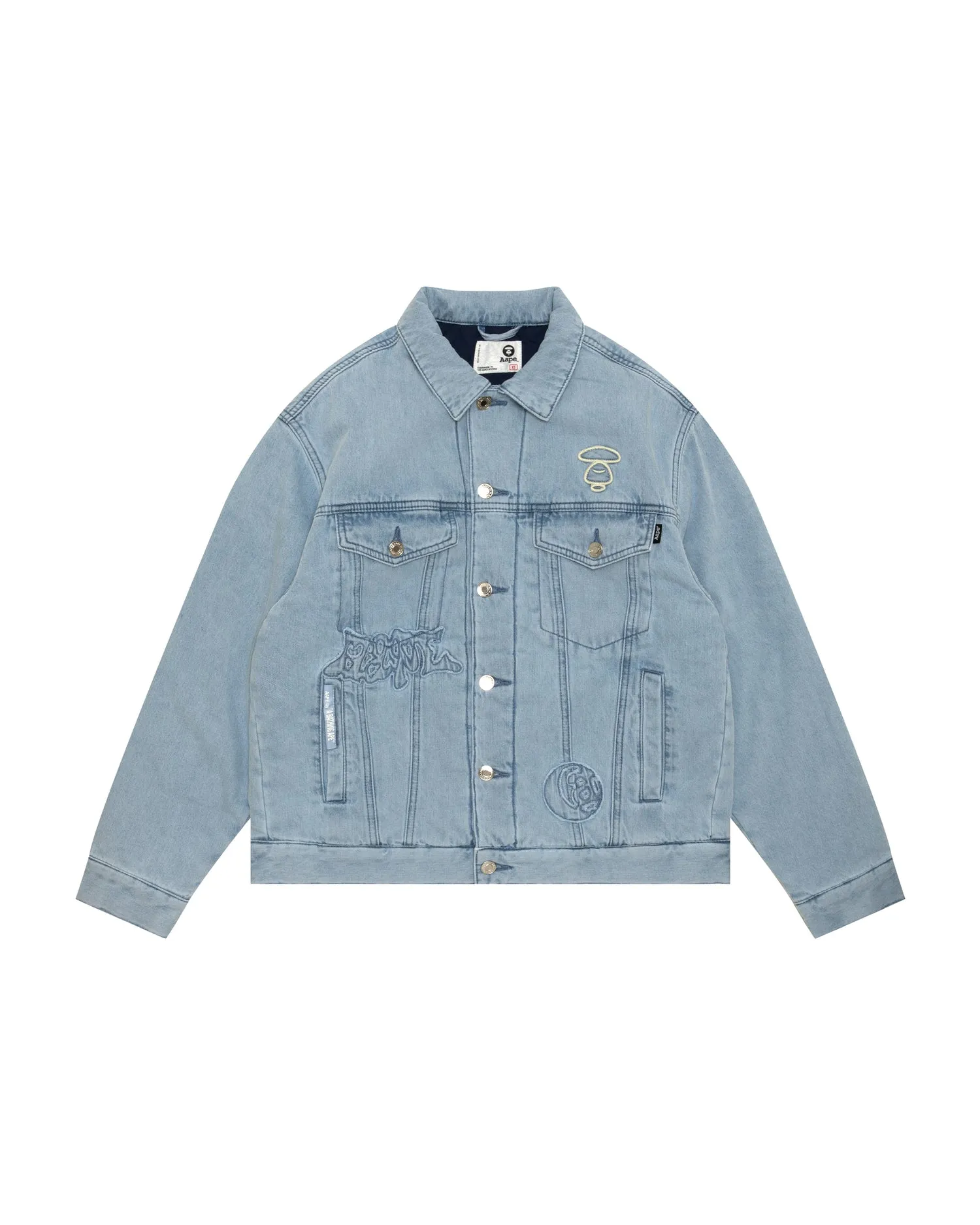 Moonface logo denim jacket