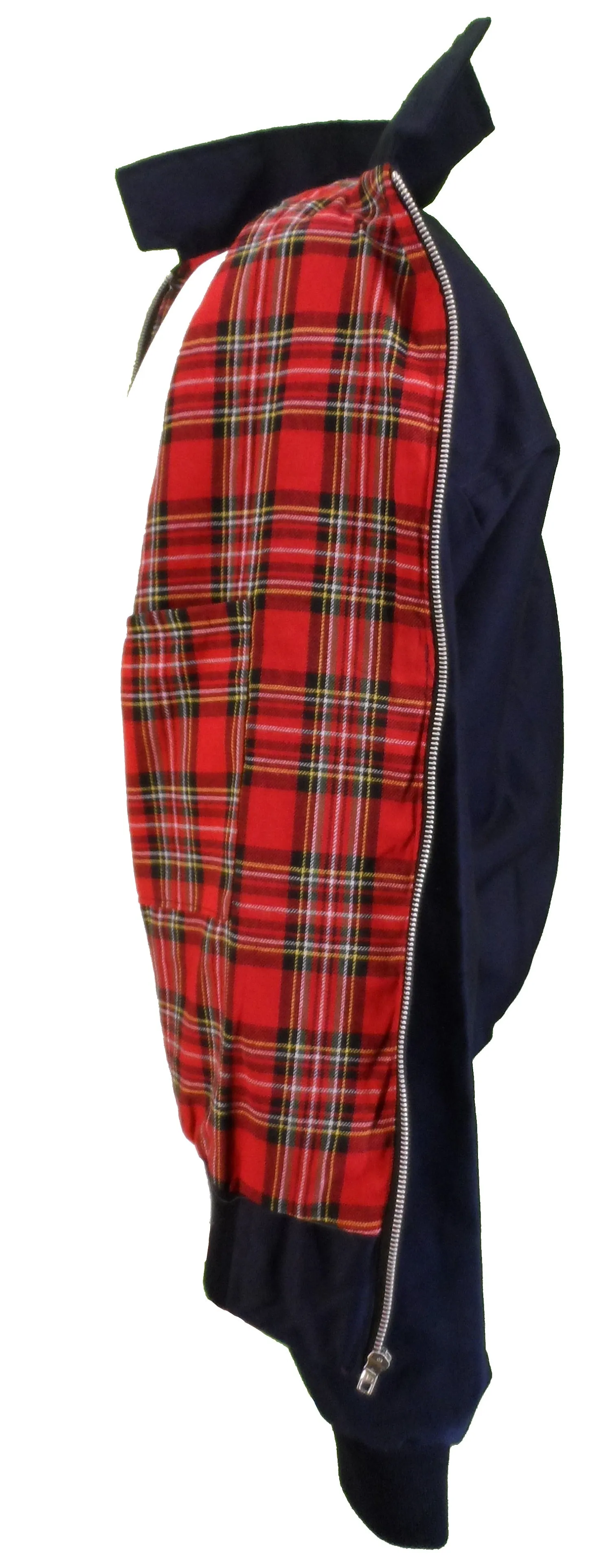 Navy Harrington Jacket - Men's Retro Mod Classic Navy Harrington