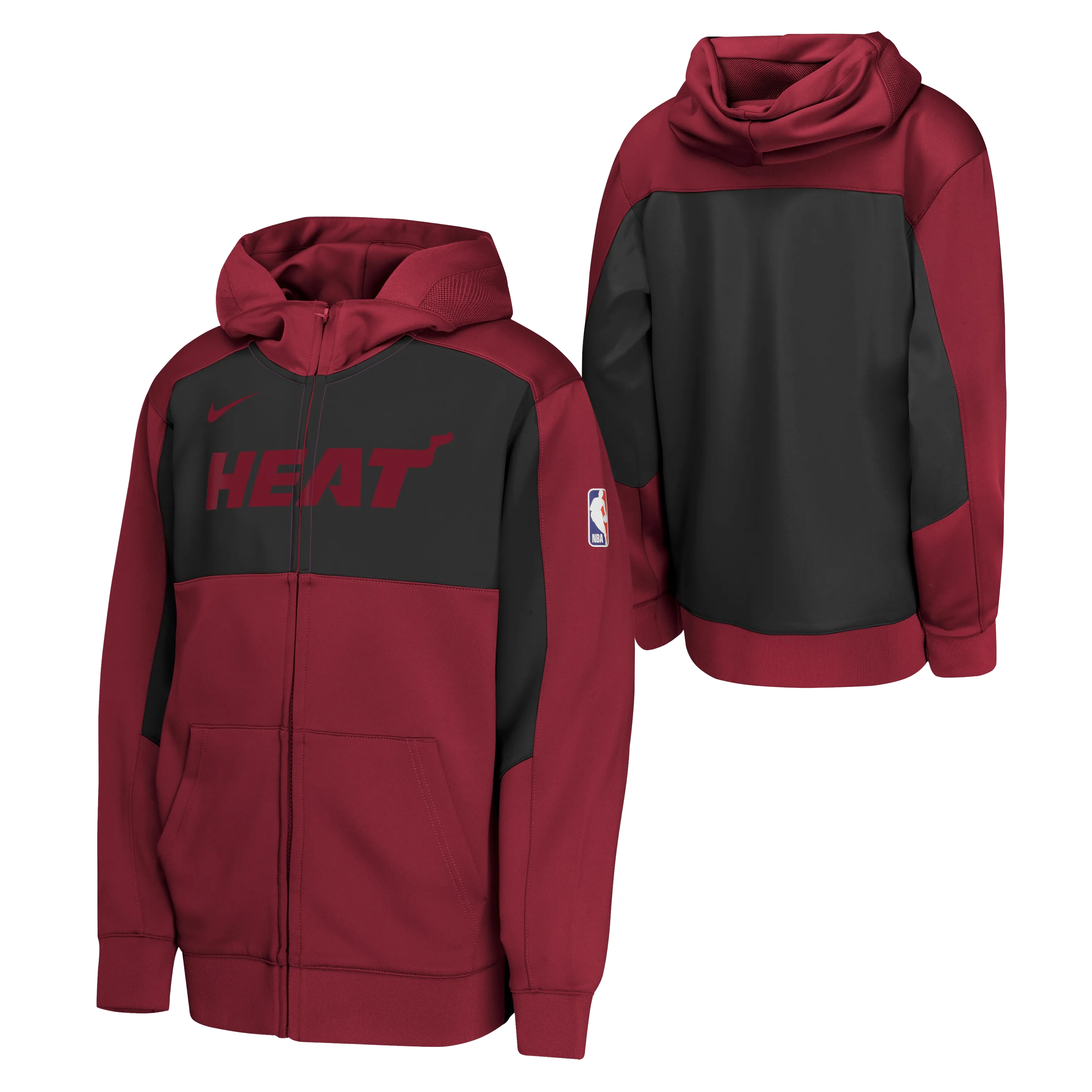 Nike Miami HEAT 2024-25 Statement Red Showtime Youth Hoodie