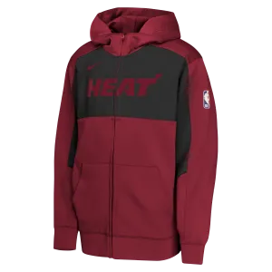 Nike Miami HEAT 2024-25 Statement Red Showtime Youth Hoodie