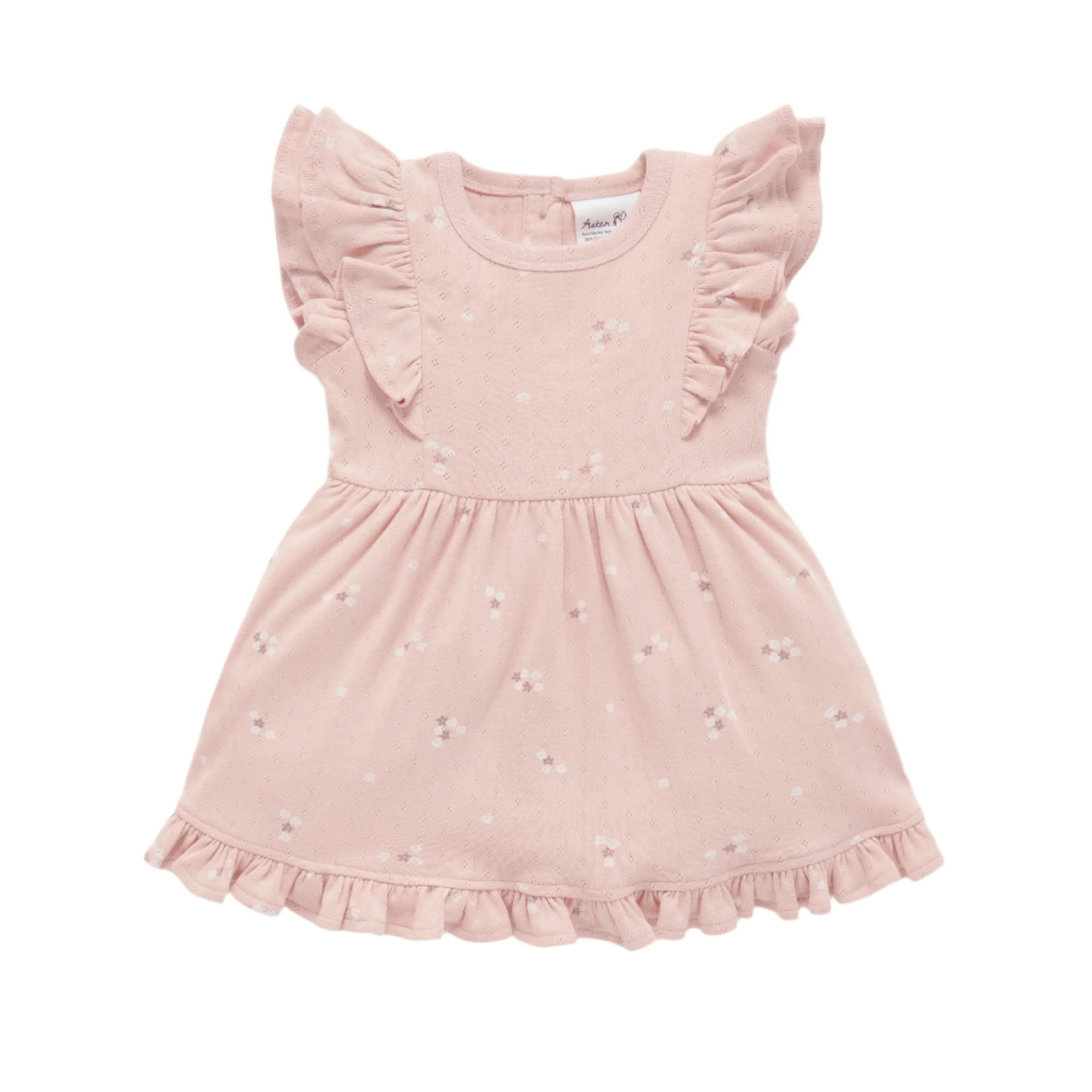 Petal Pointelle Ruffle Dress | Aster & Oak