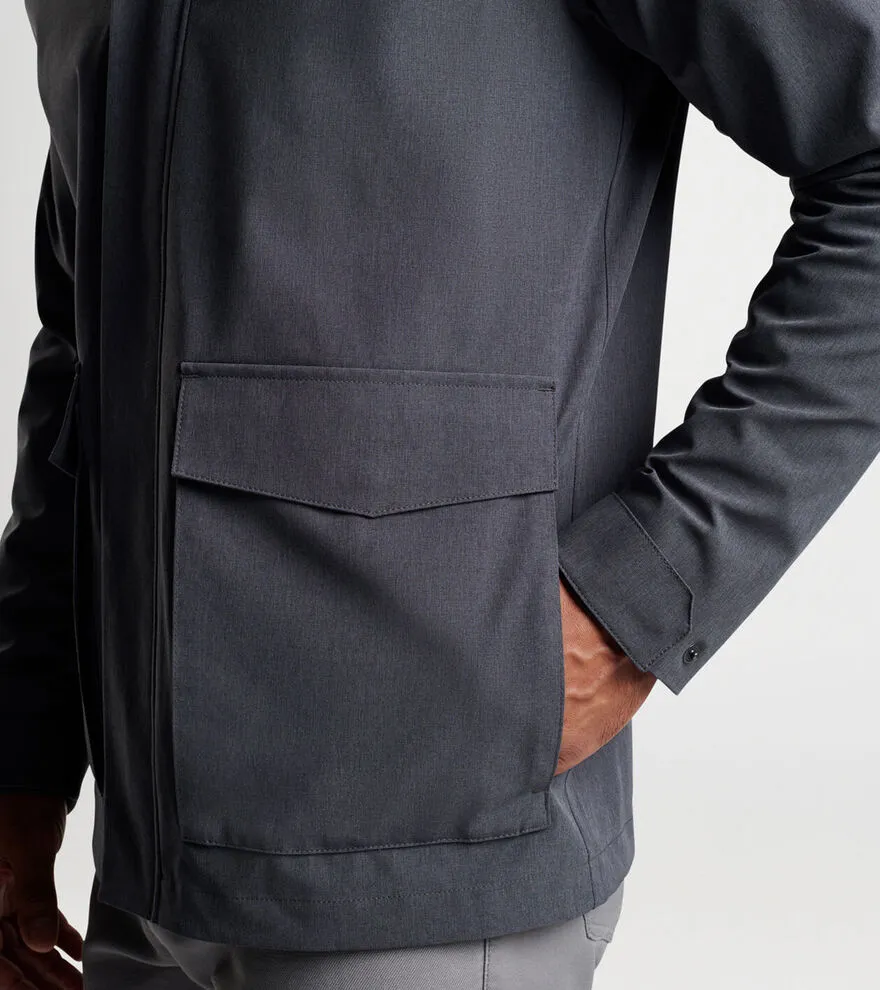 Peter Millar Mens Classic Fit Newport City Coat - IRON