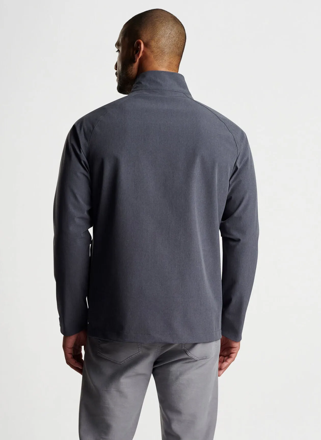 Peter Millar Mens Classic Fit Newport City Coat - IRON