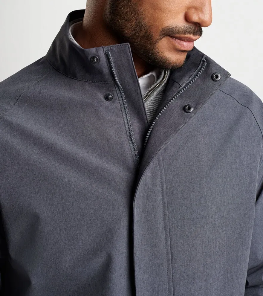 Peter Millar Mens Classic Fit Newport City Coat - IRON