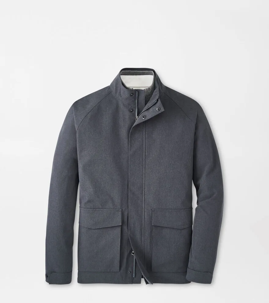 Peter Millar Mens Classic Fit Newport City Coat - IRON