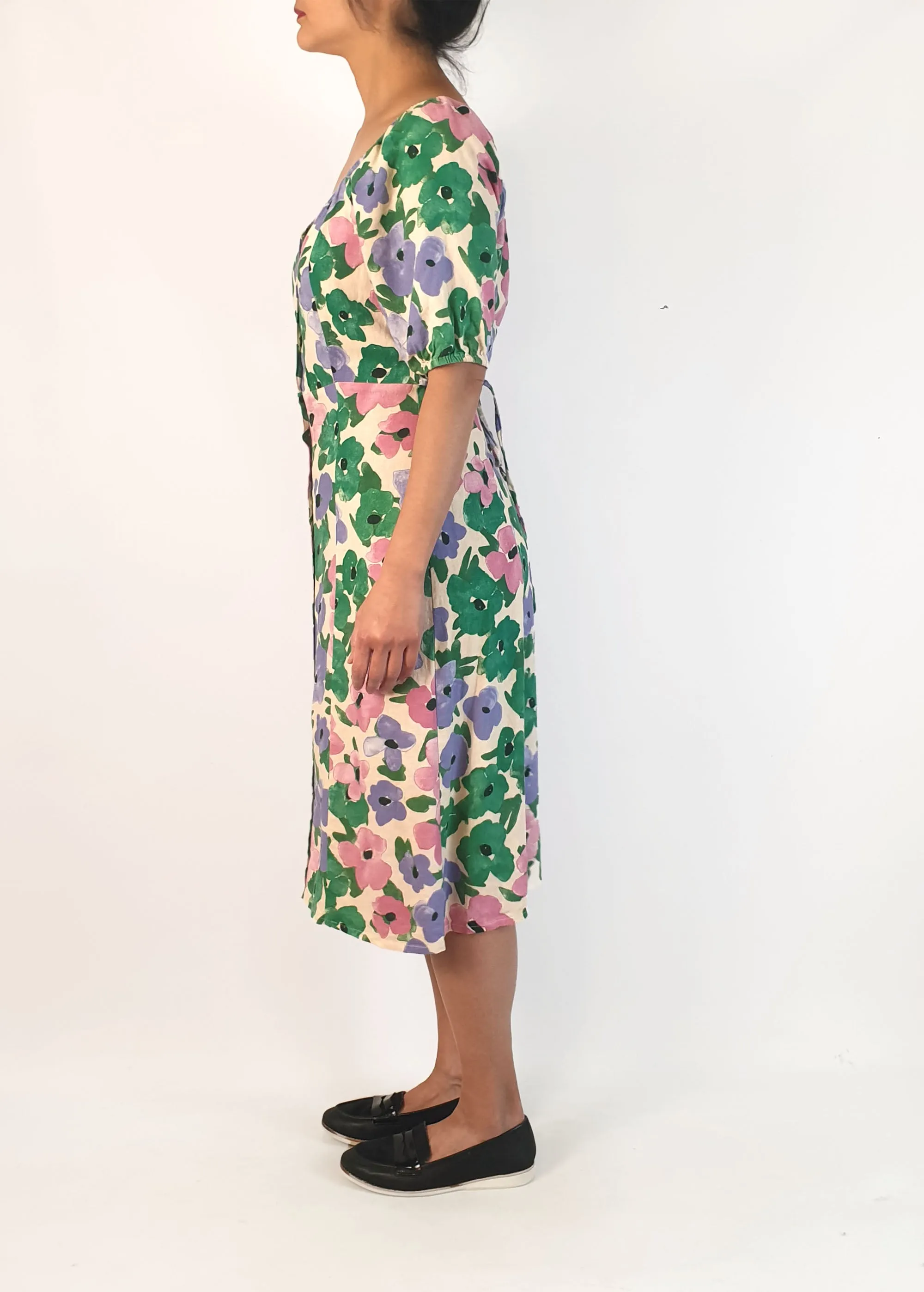 Princess Highway flattering floral half sleeve dress size 10